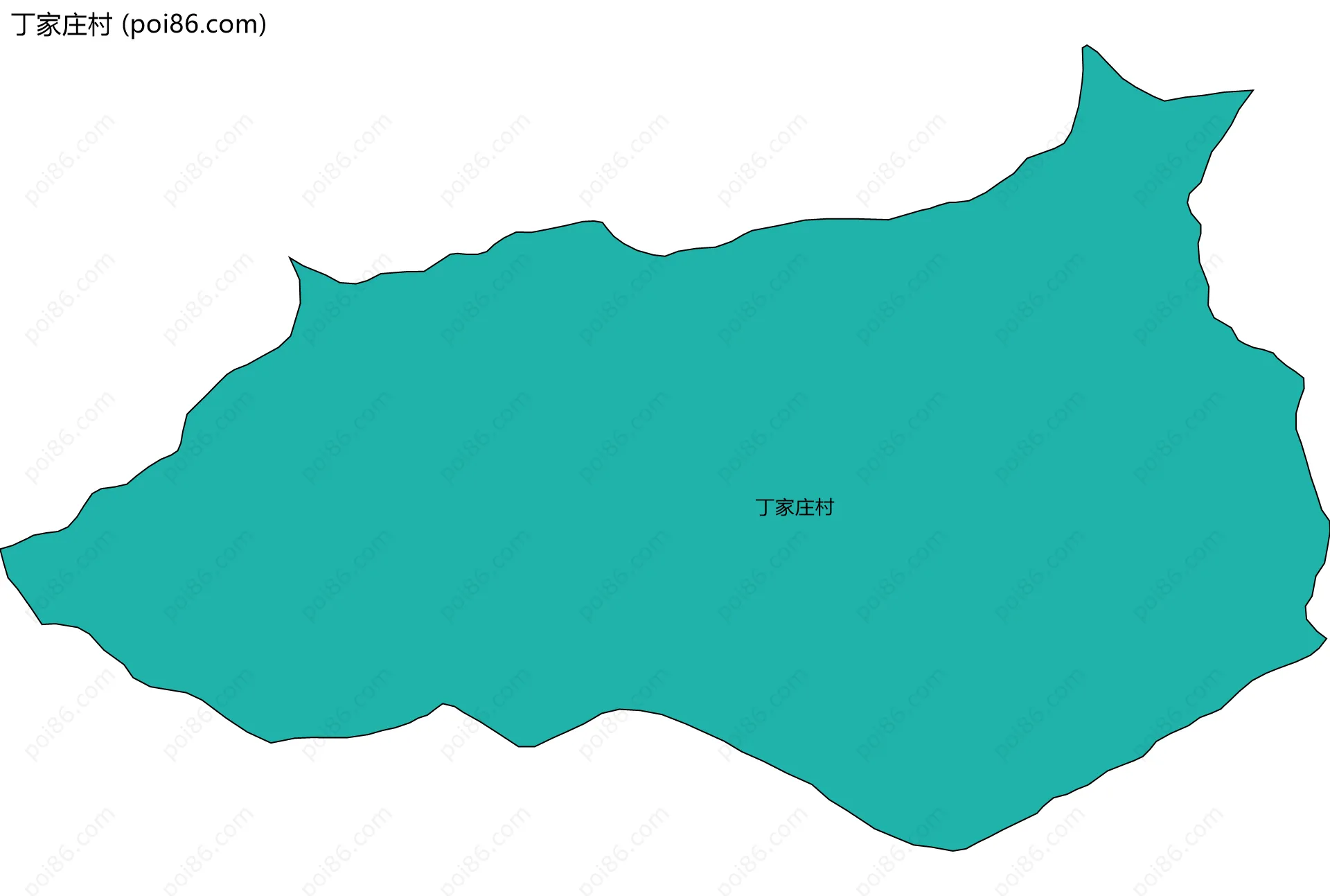 丁家庄村边界地图