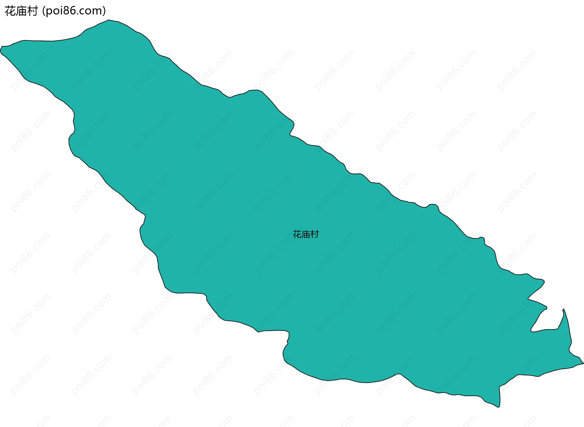 花庙村边界地图