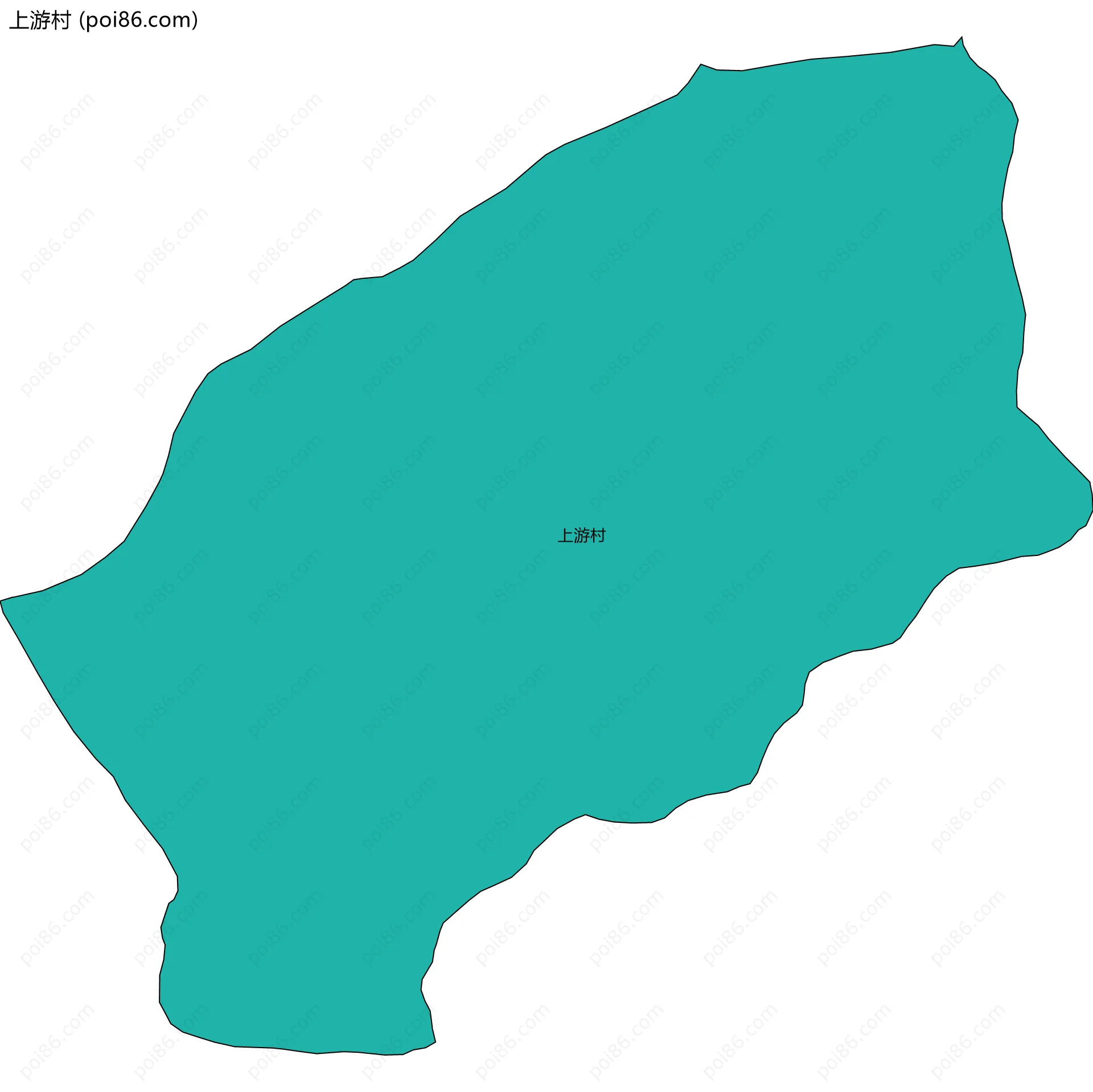 上游村边界地图