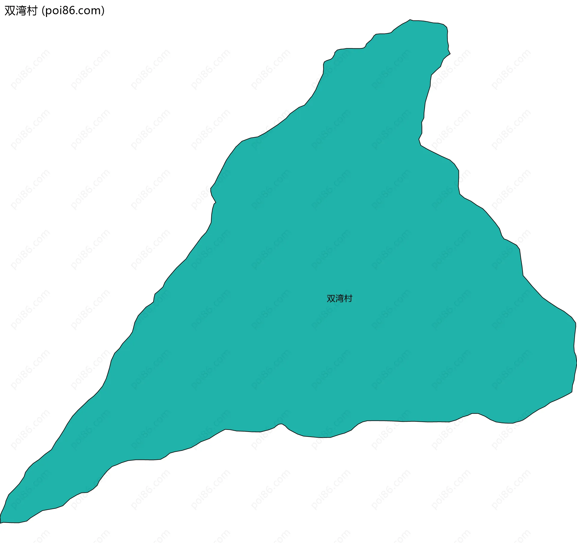 双湾村边界地图