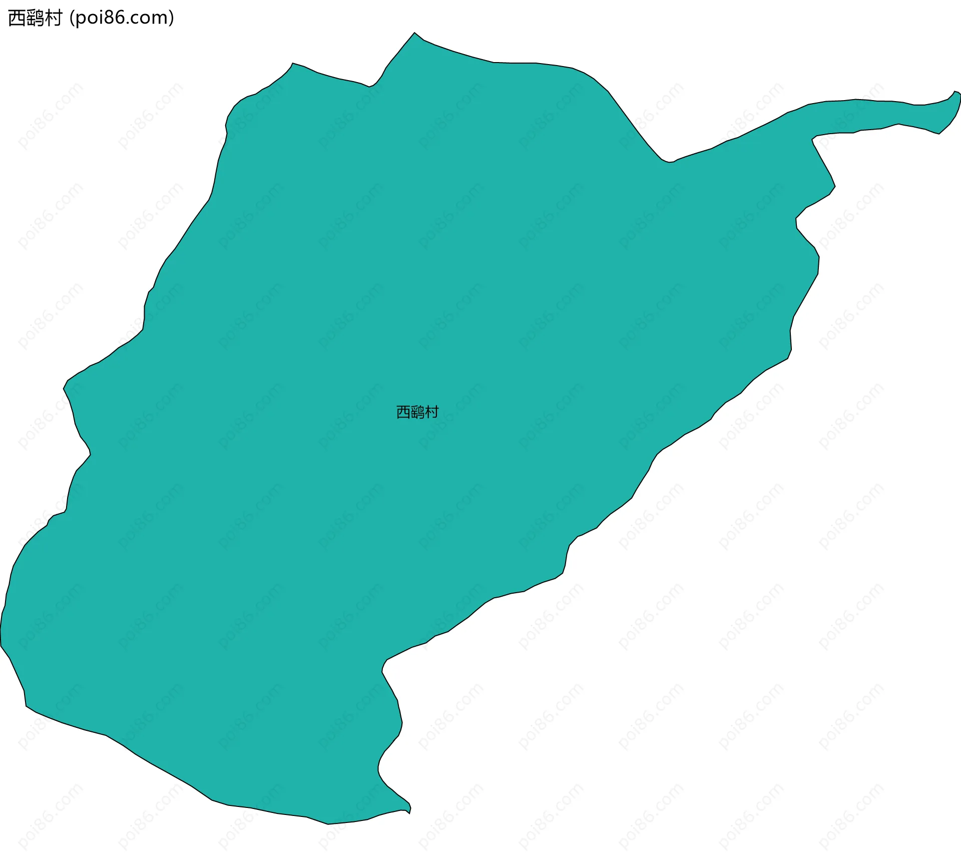 西鹞村边界地图