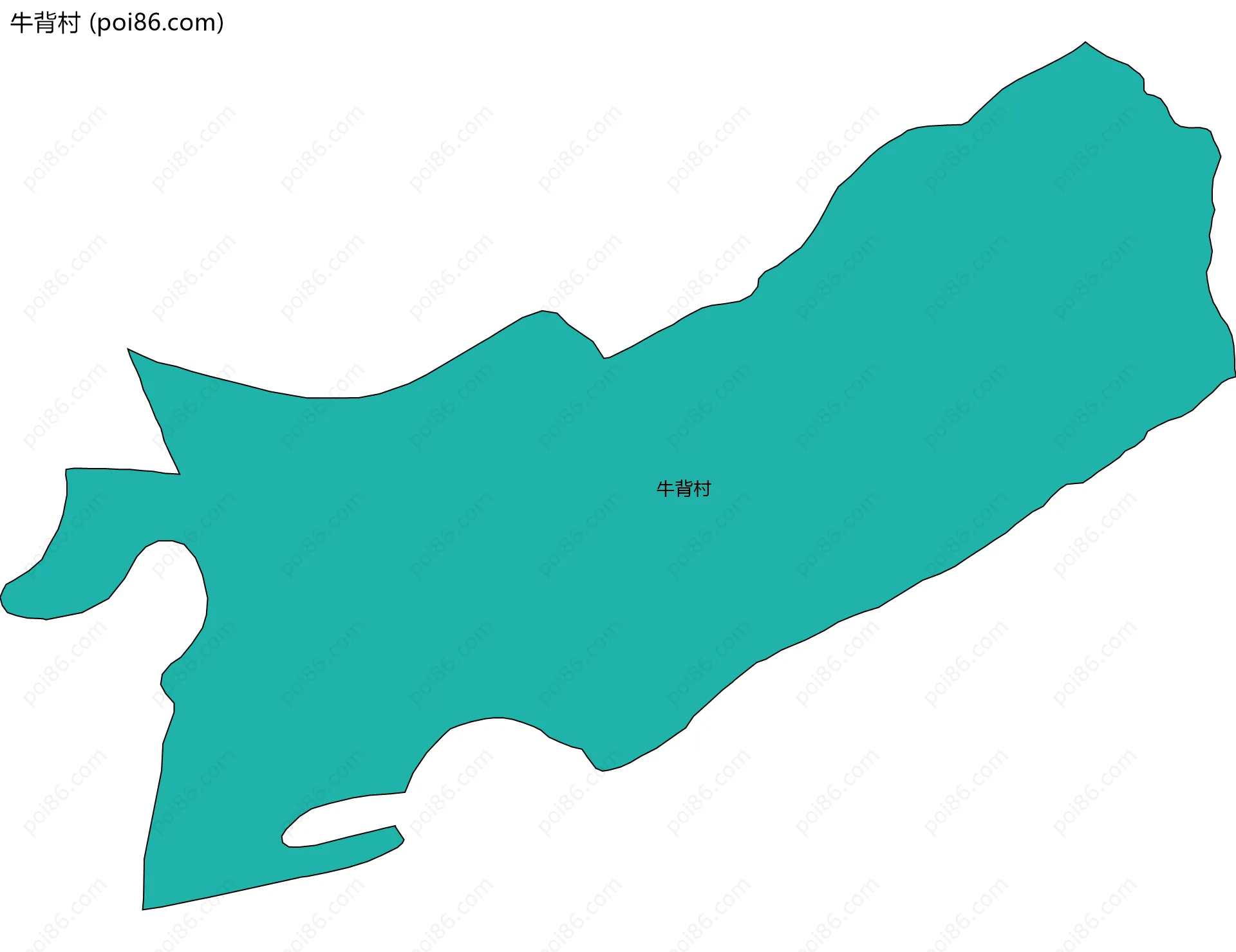 牛背村边界地图
