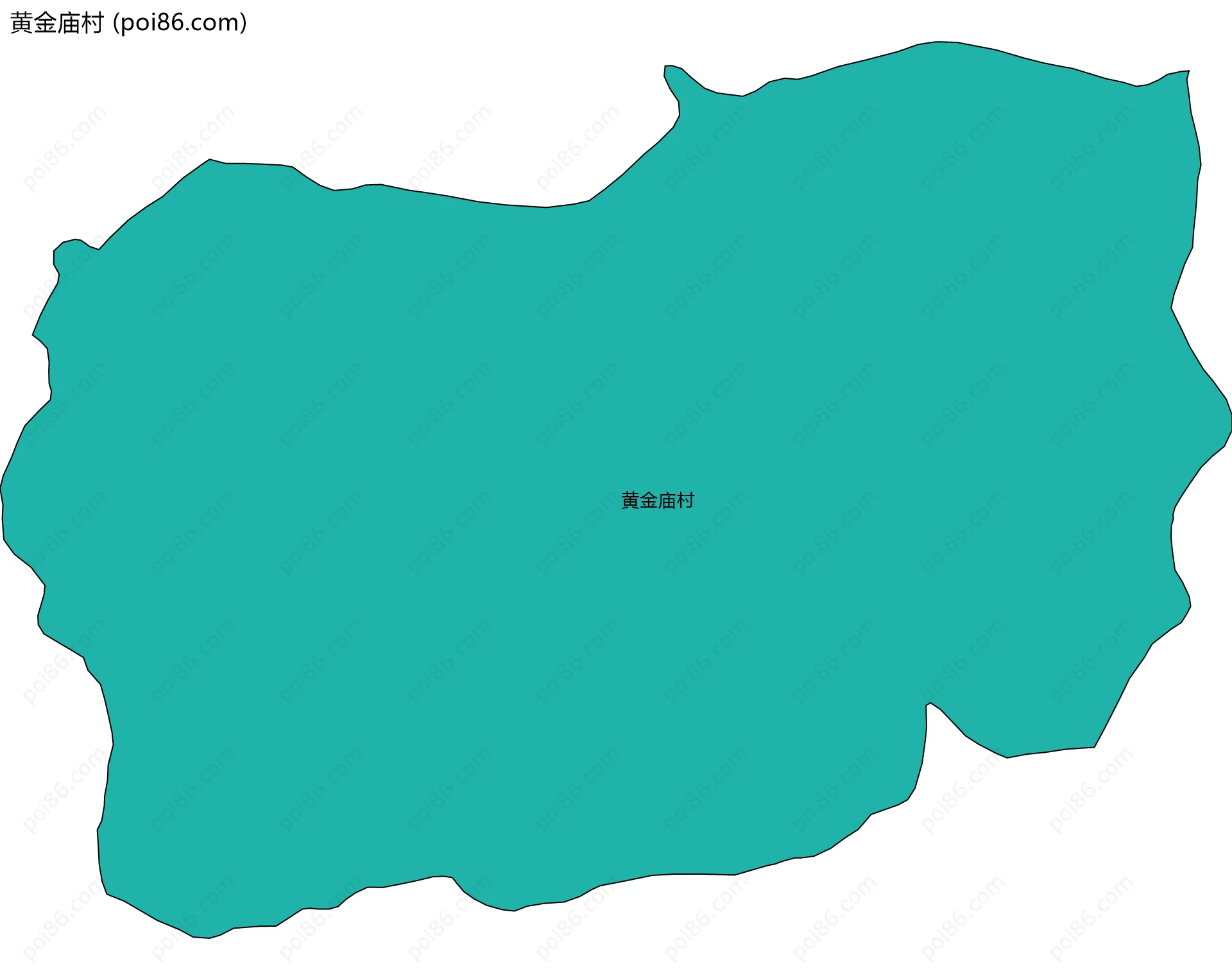 黄金庙村边界地图