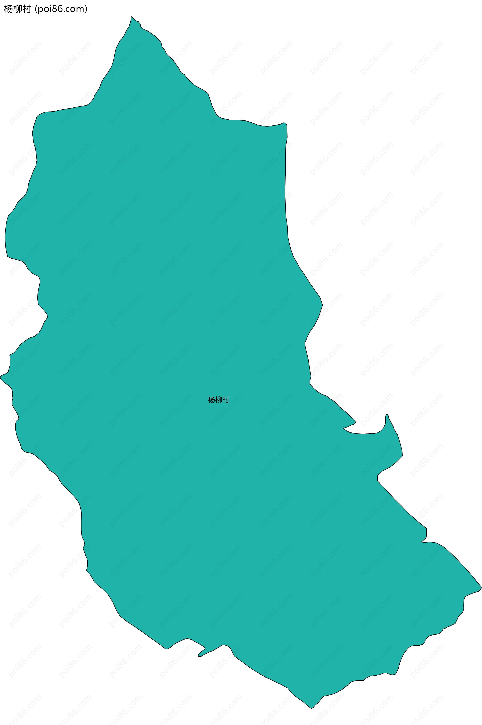 杨柳村边界地图