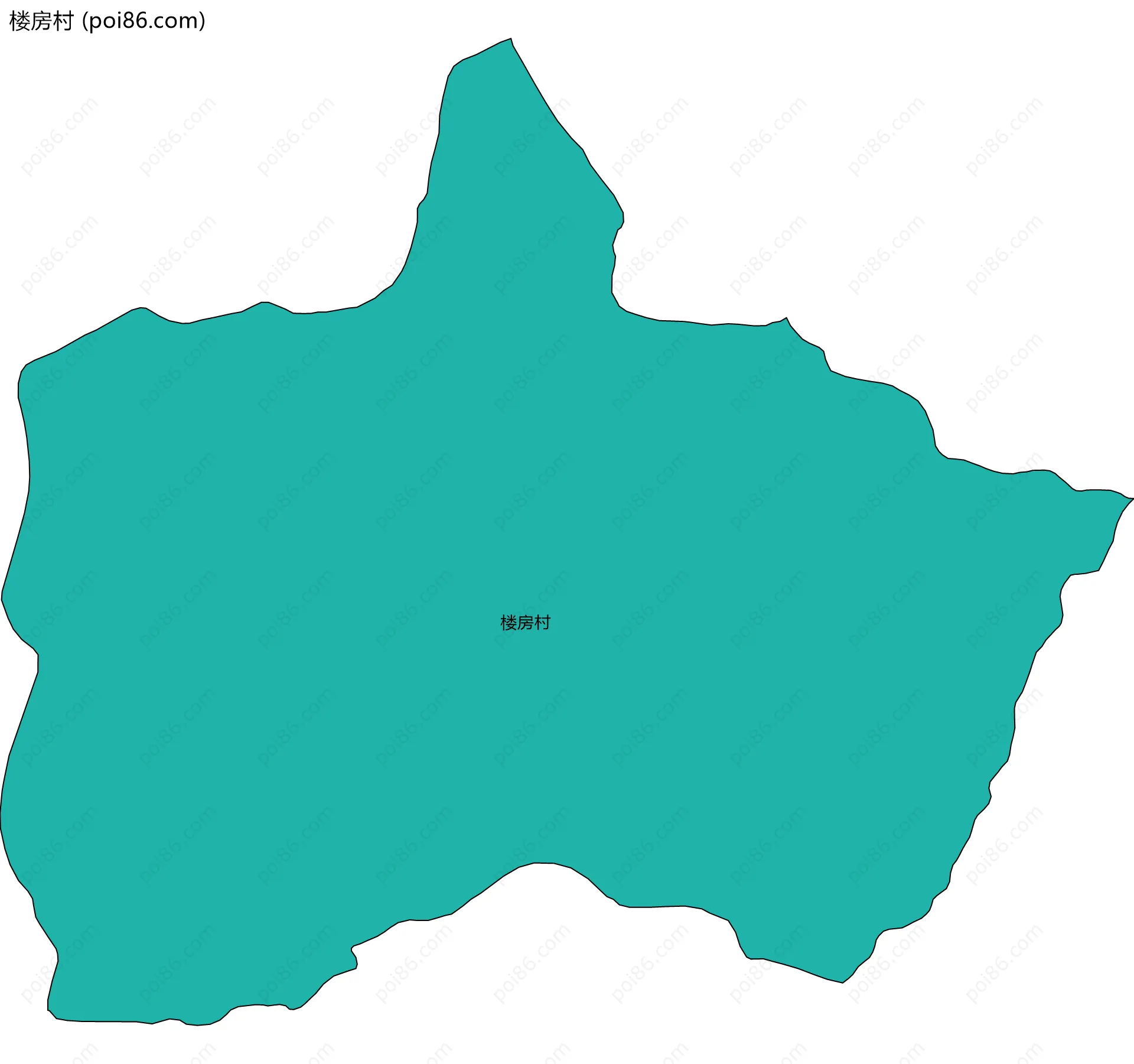 楼房村边界地图