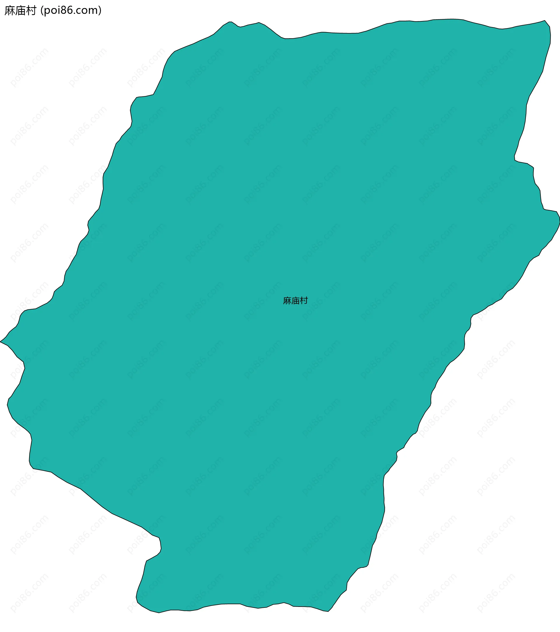 麻庙村边界地图