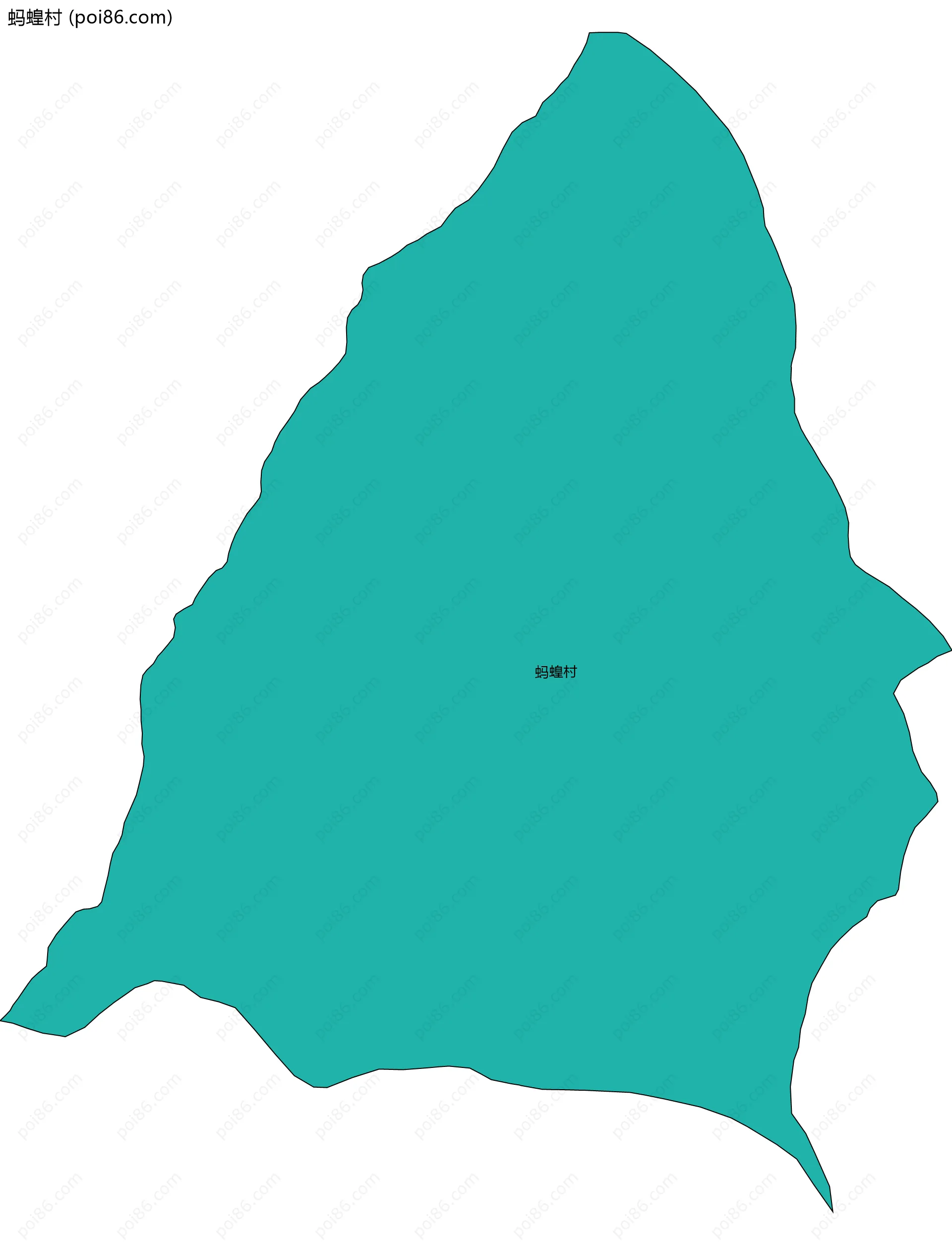 蚂蝗村边界地图