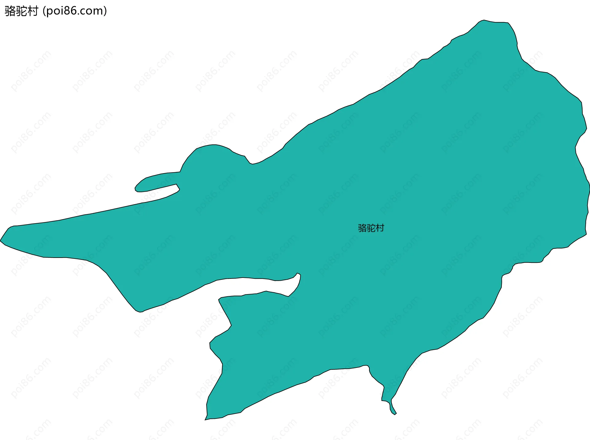骆驼村边界地图