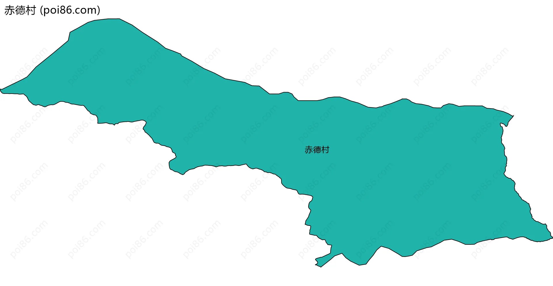赤德村边界地图