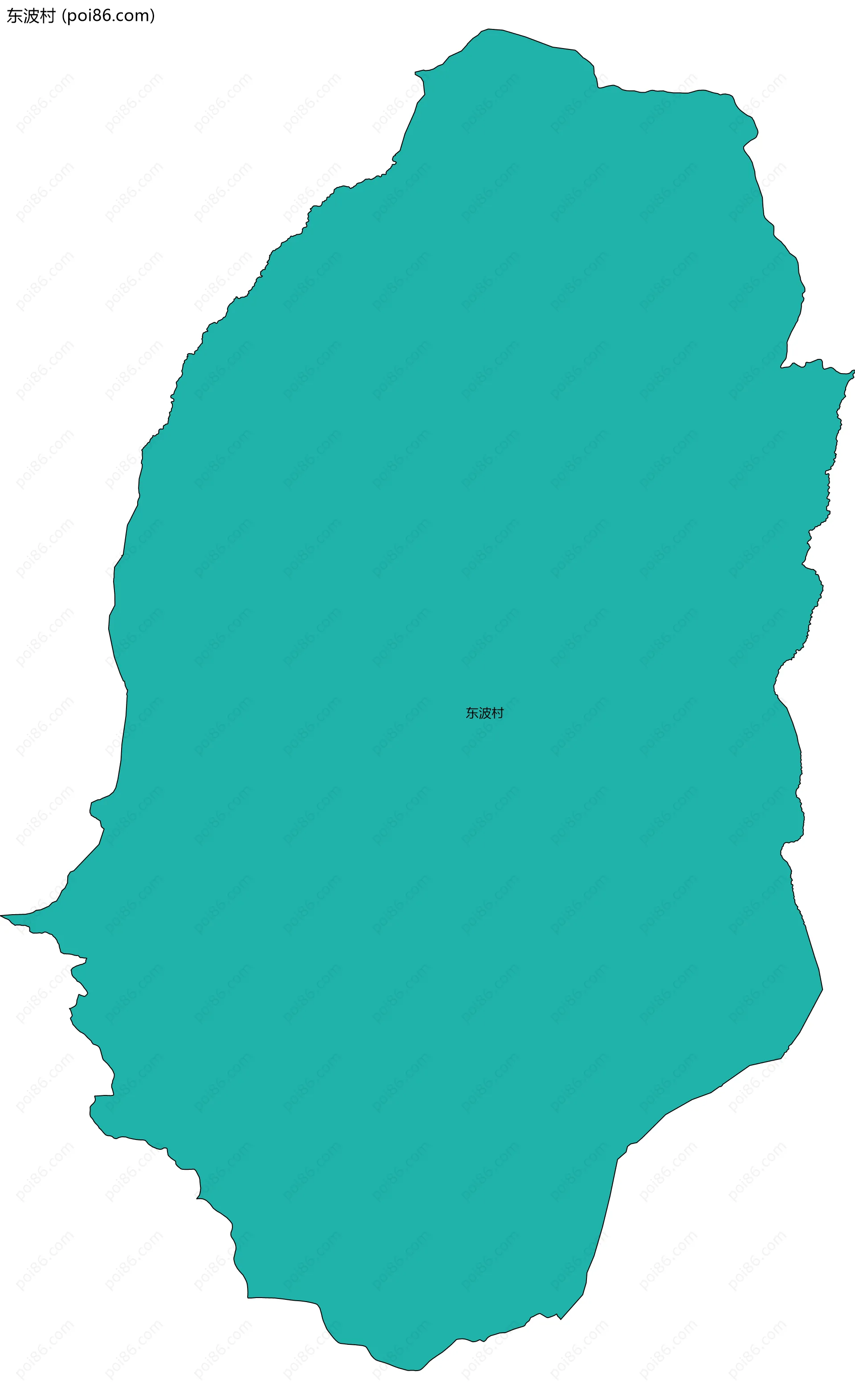 东波村边界地图