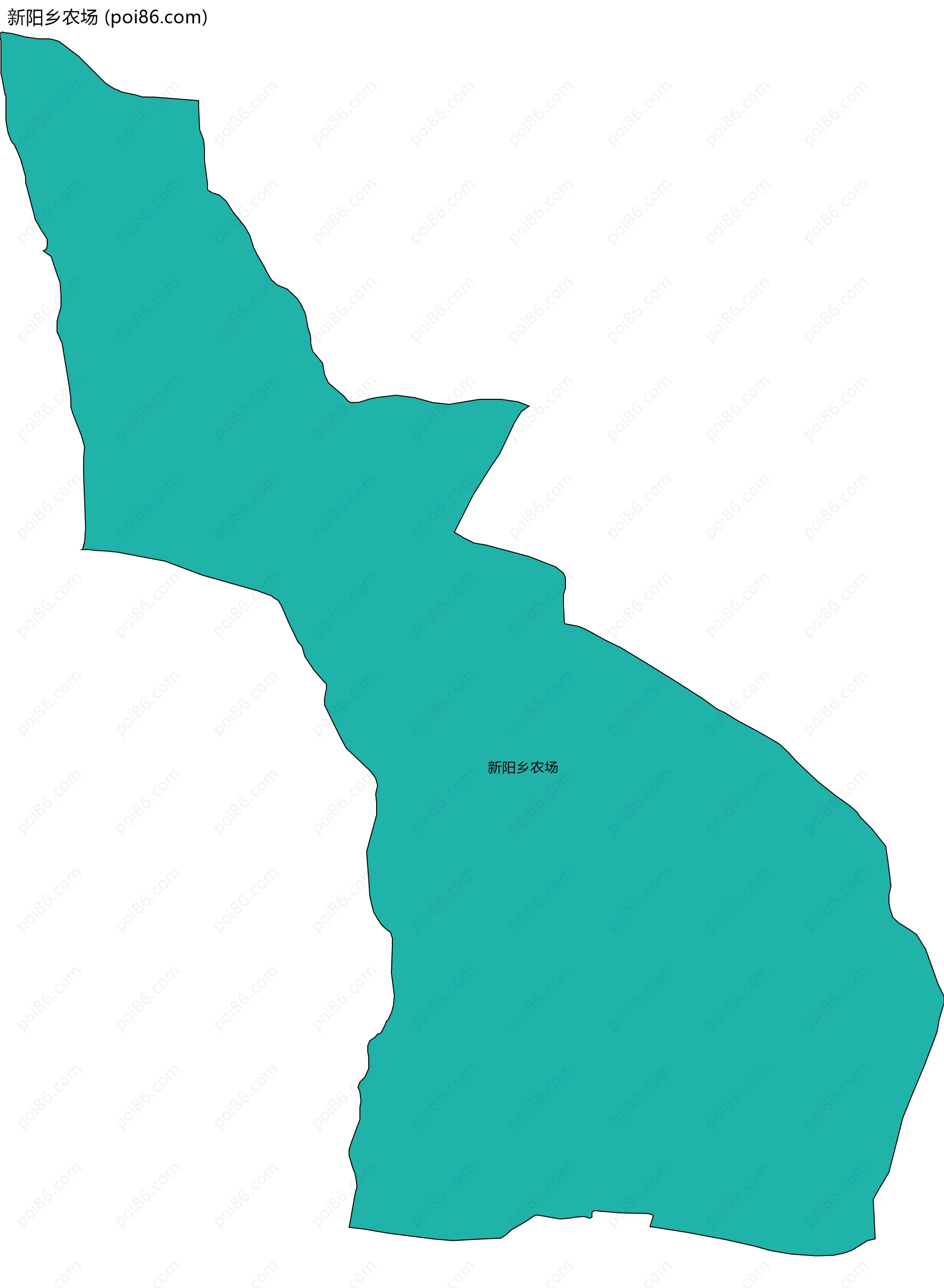 新阳乡农场边界地图