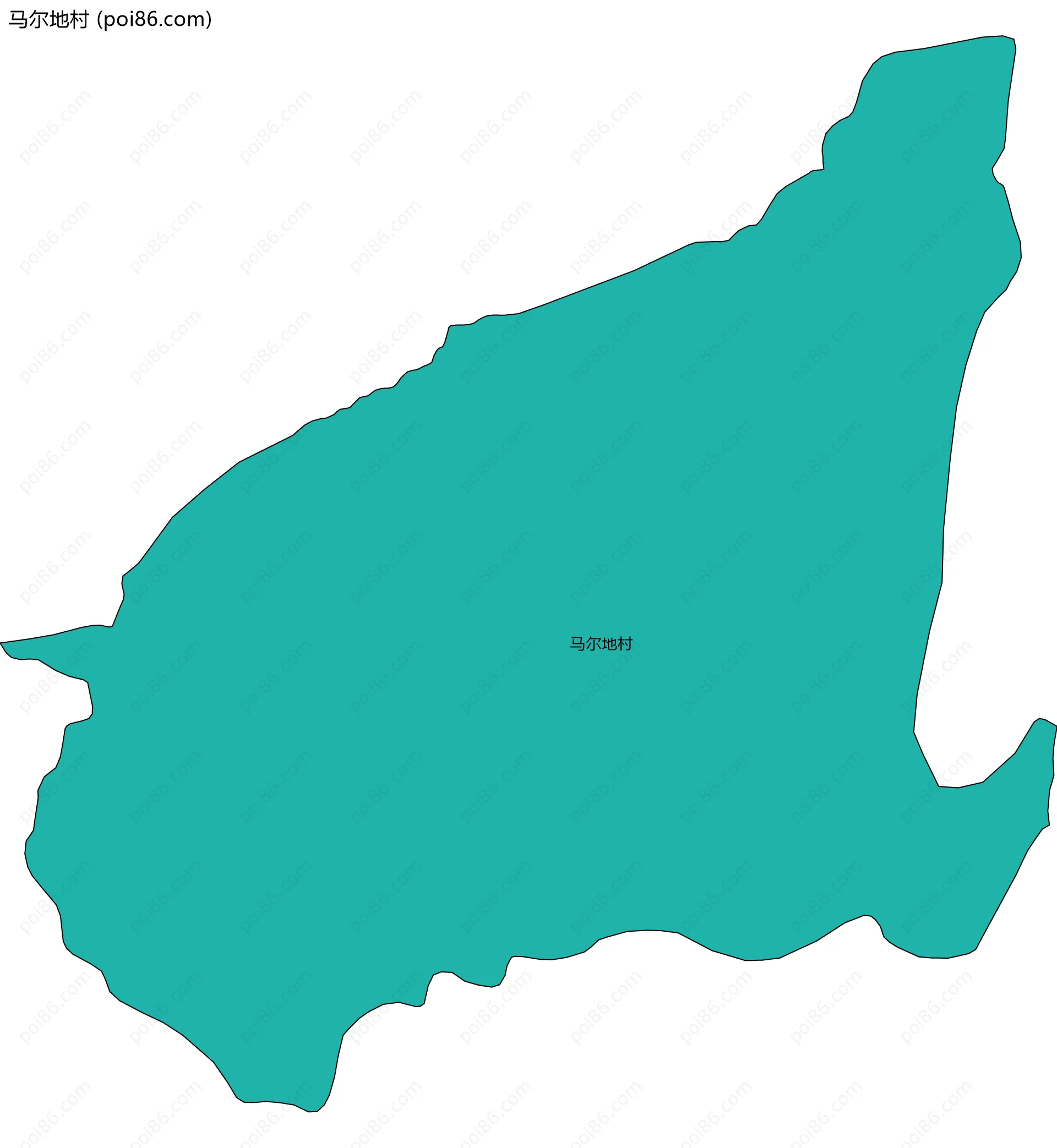 马尔地村边界地图