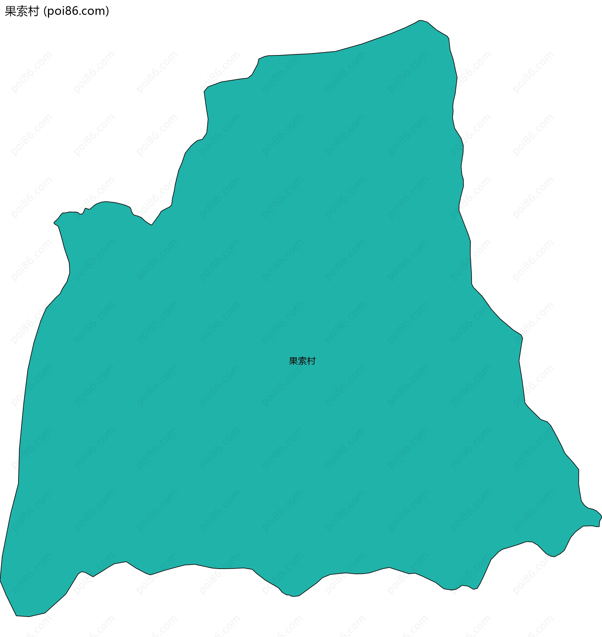 果索村边界地图
