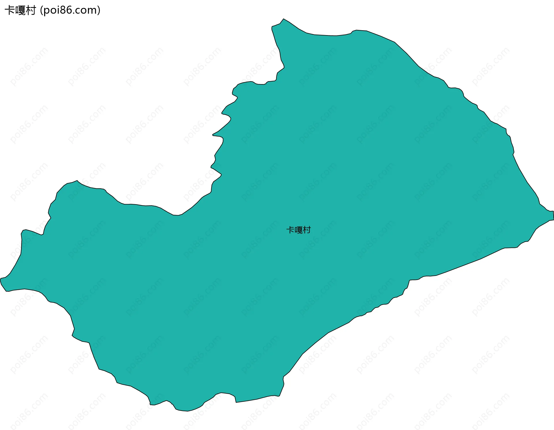 卡嘎村边界地图
