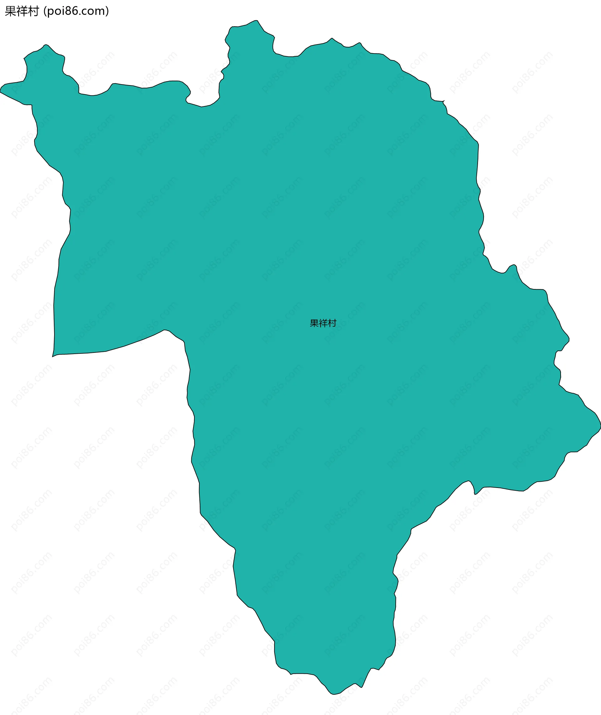 果祥村边界地图