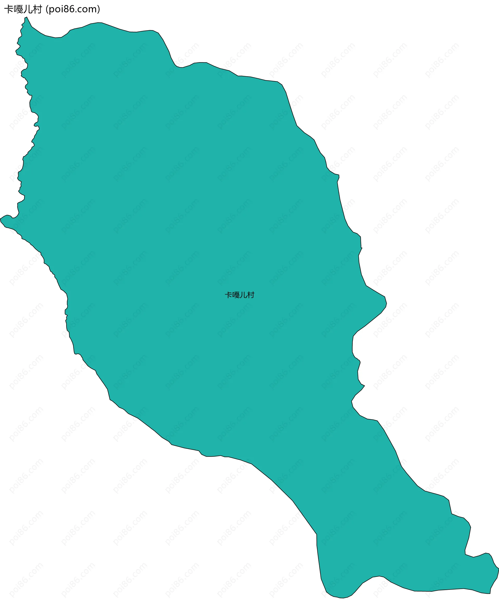 卡嘠儿村边界地图