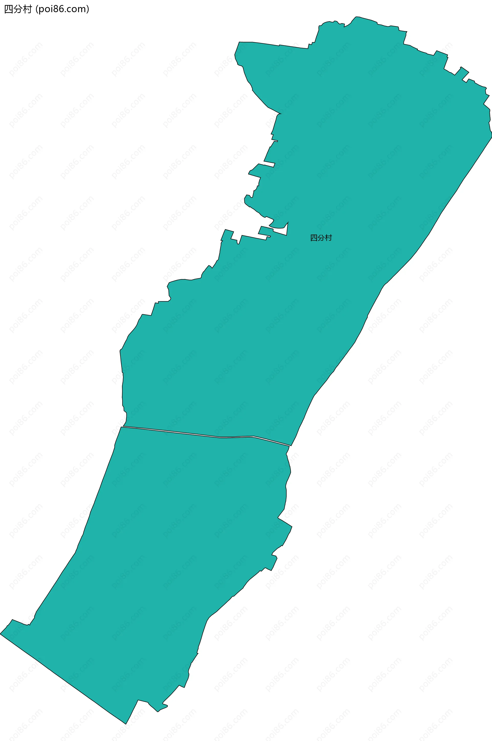 四分村边界地图