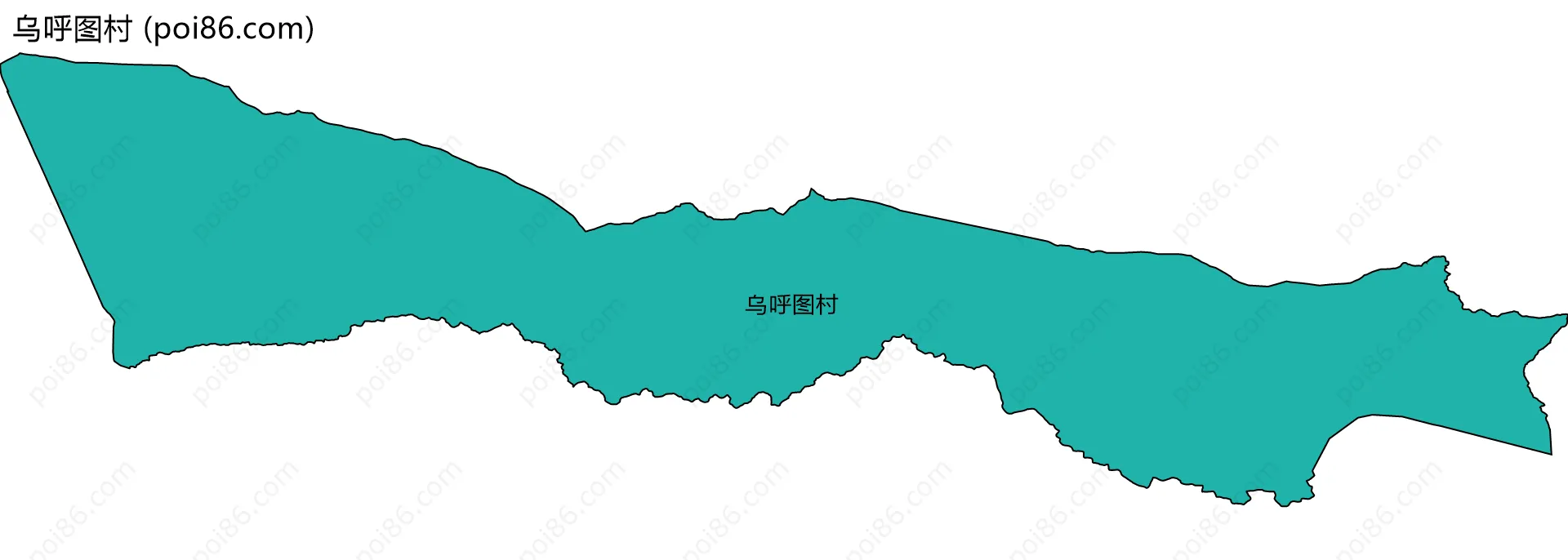 乌呼图村边界地图