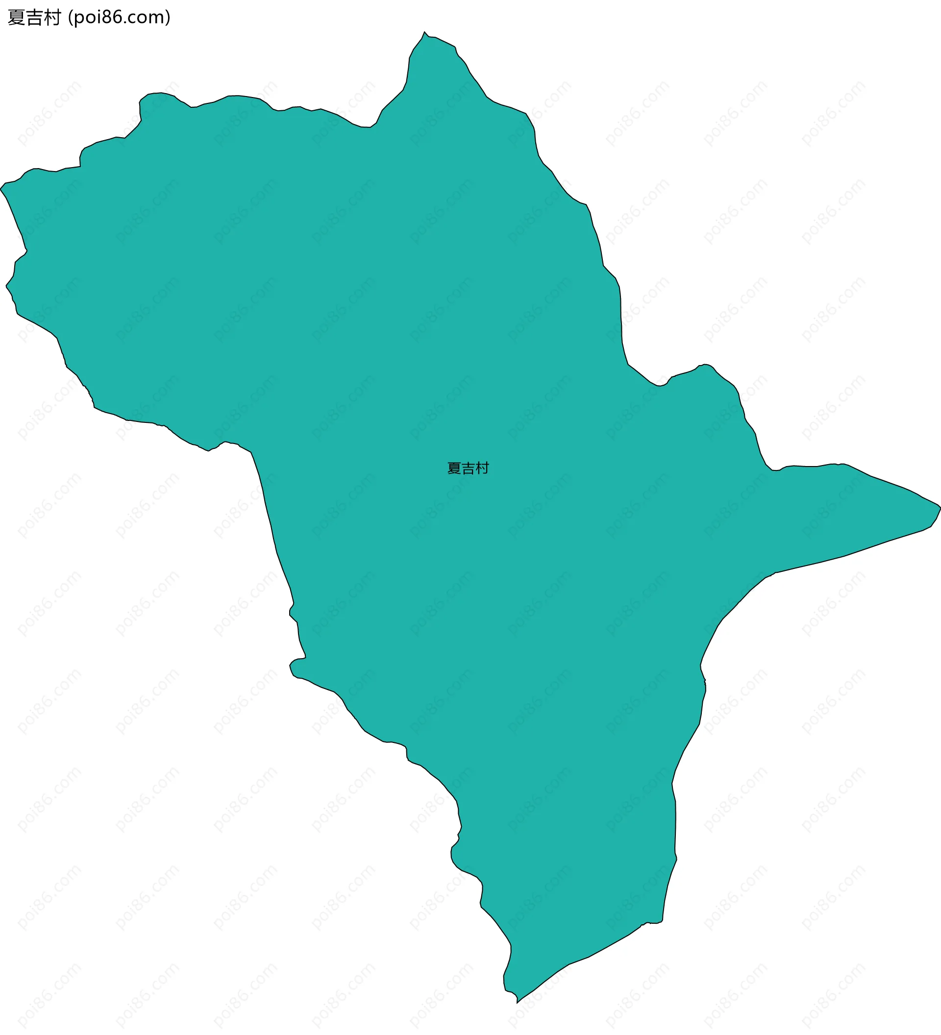 夏吉村边界地图