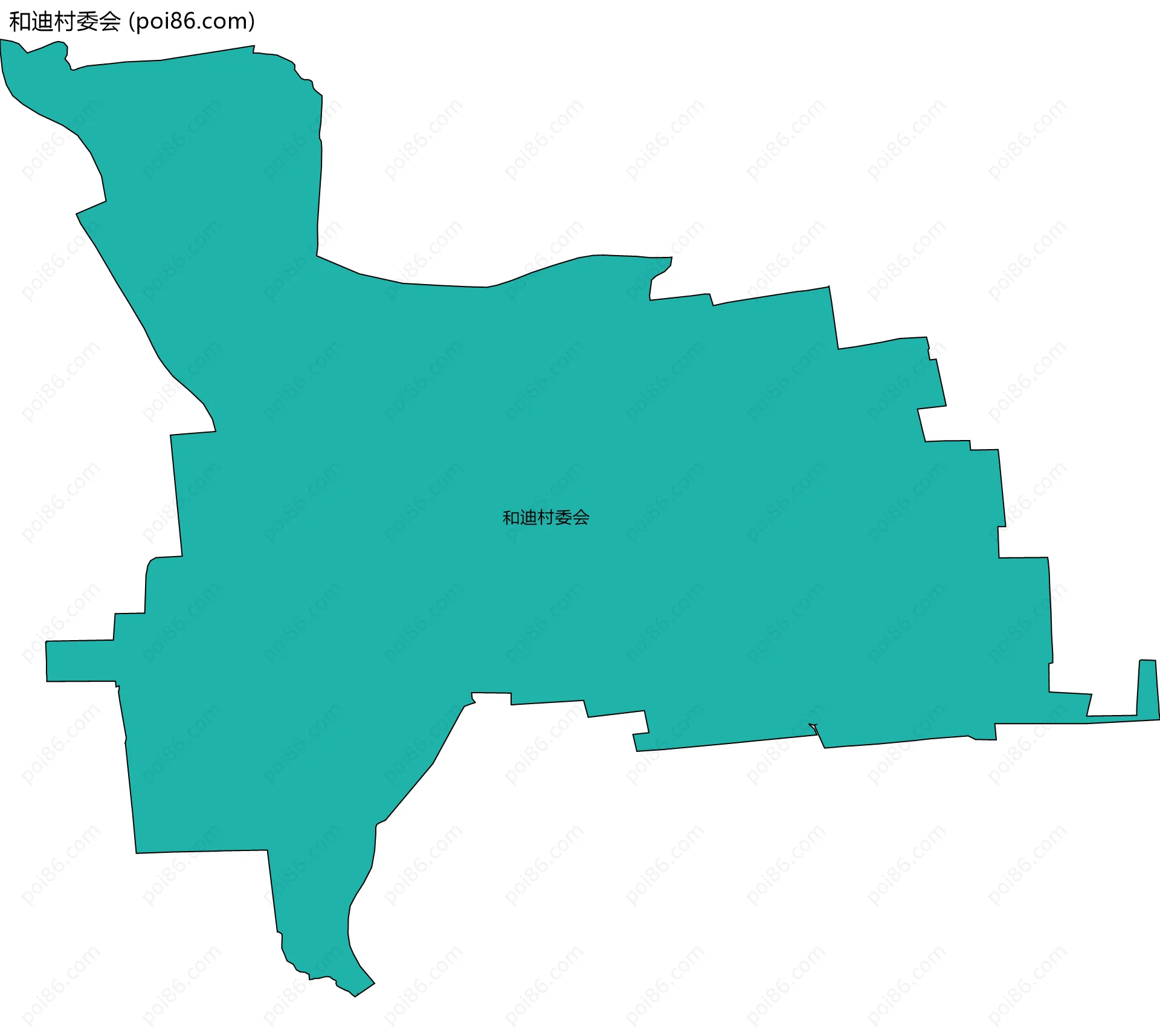和迪村委会边界地图