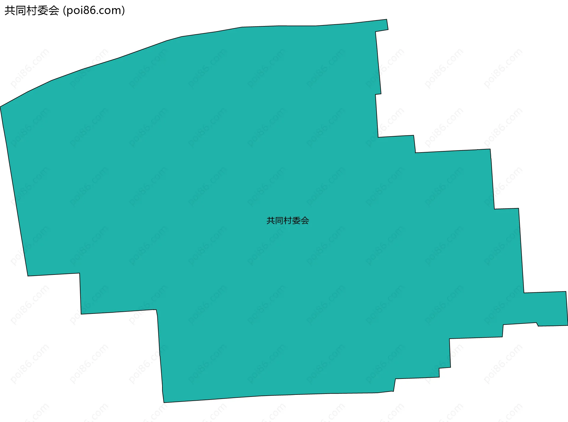 共同村委会边界地图