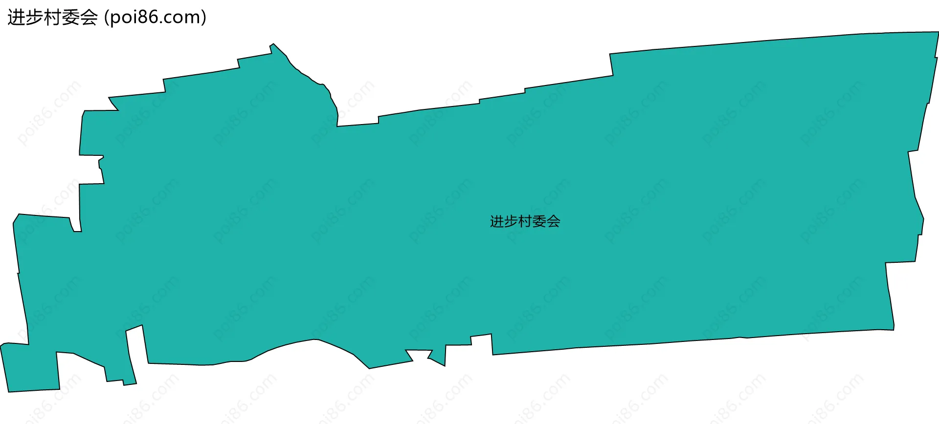 进步村委会边界地图