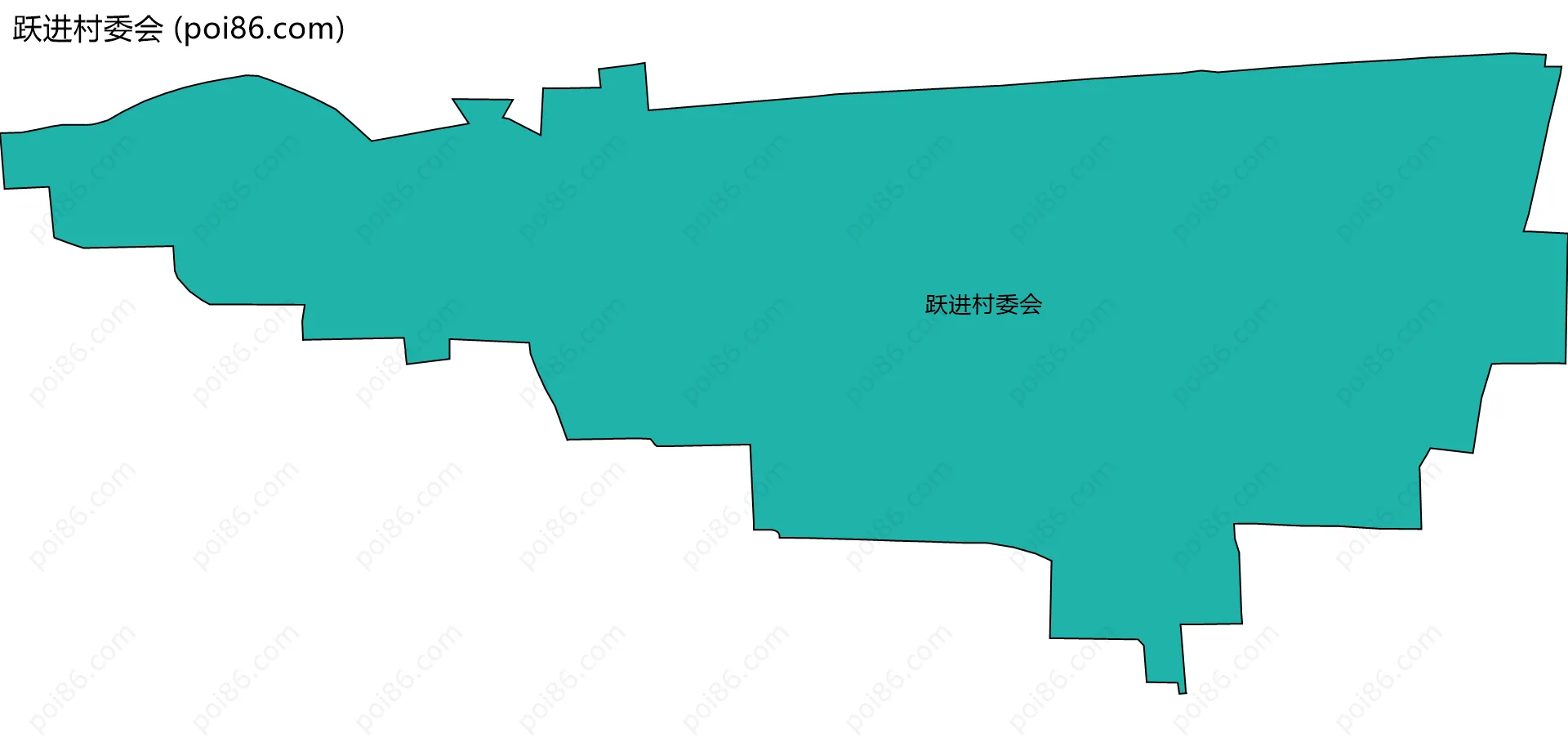 跃进村委会边界地图