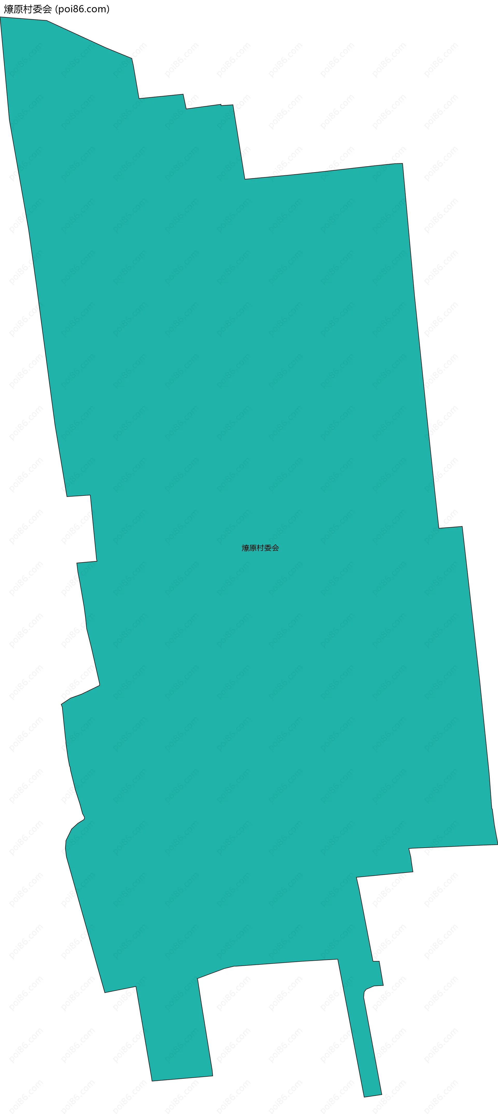 燎原村委会边界地图