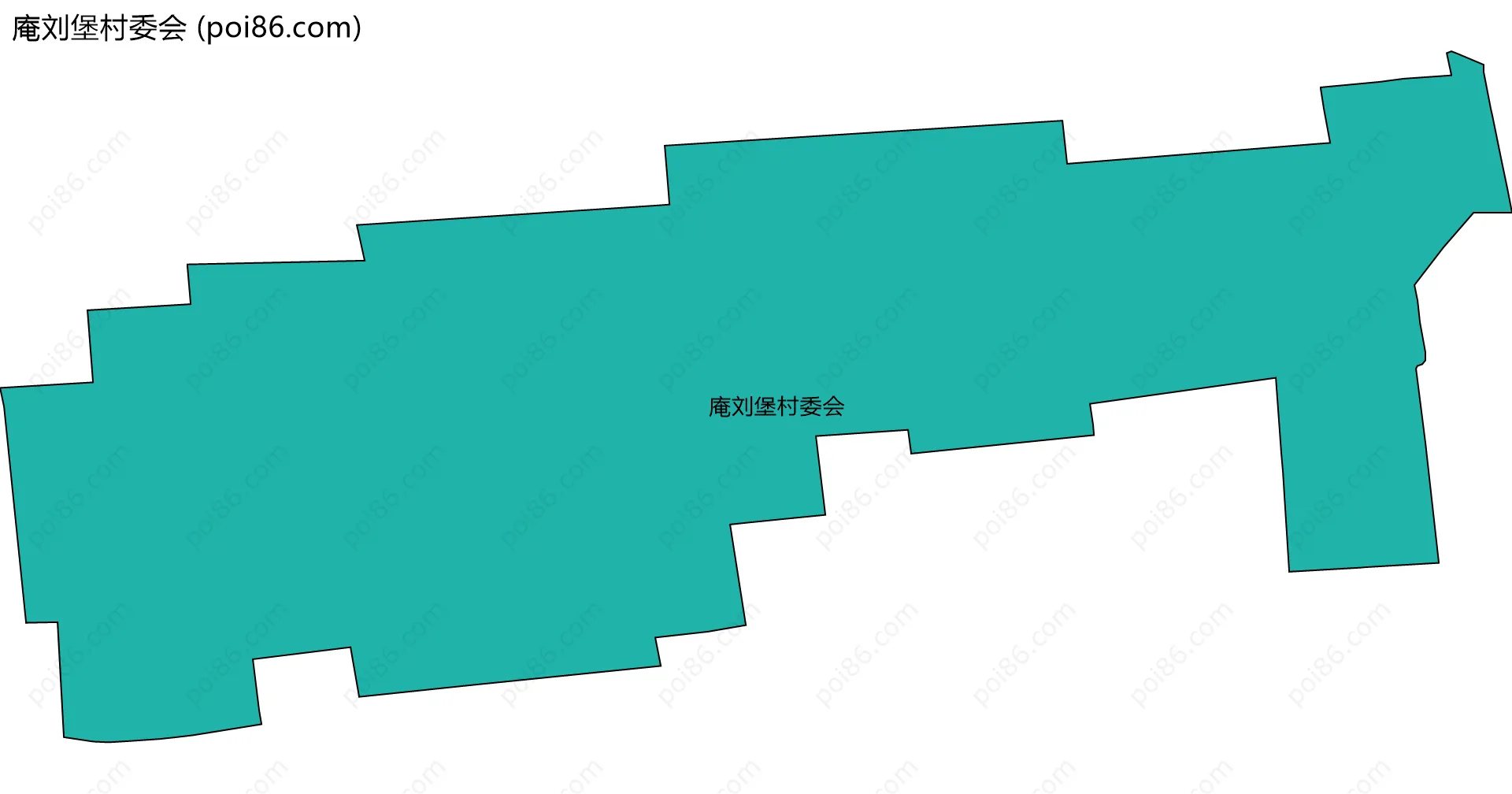 庵刘堡村委会边界地图