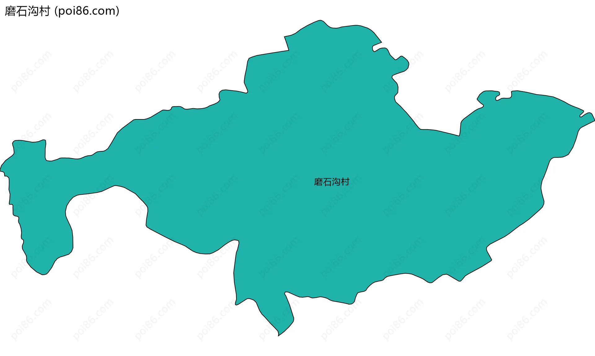 磨石沟村边界地图