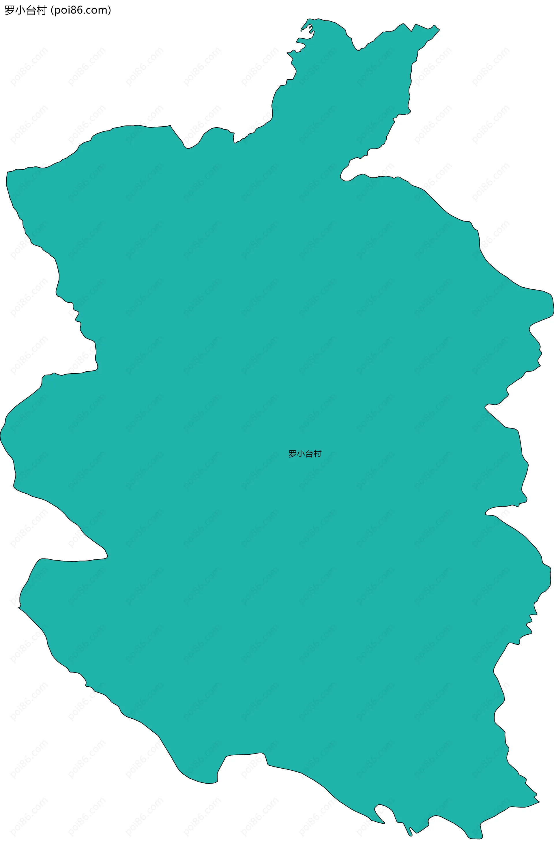 罗小台村边界地图