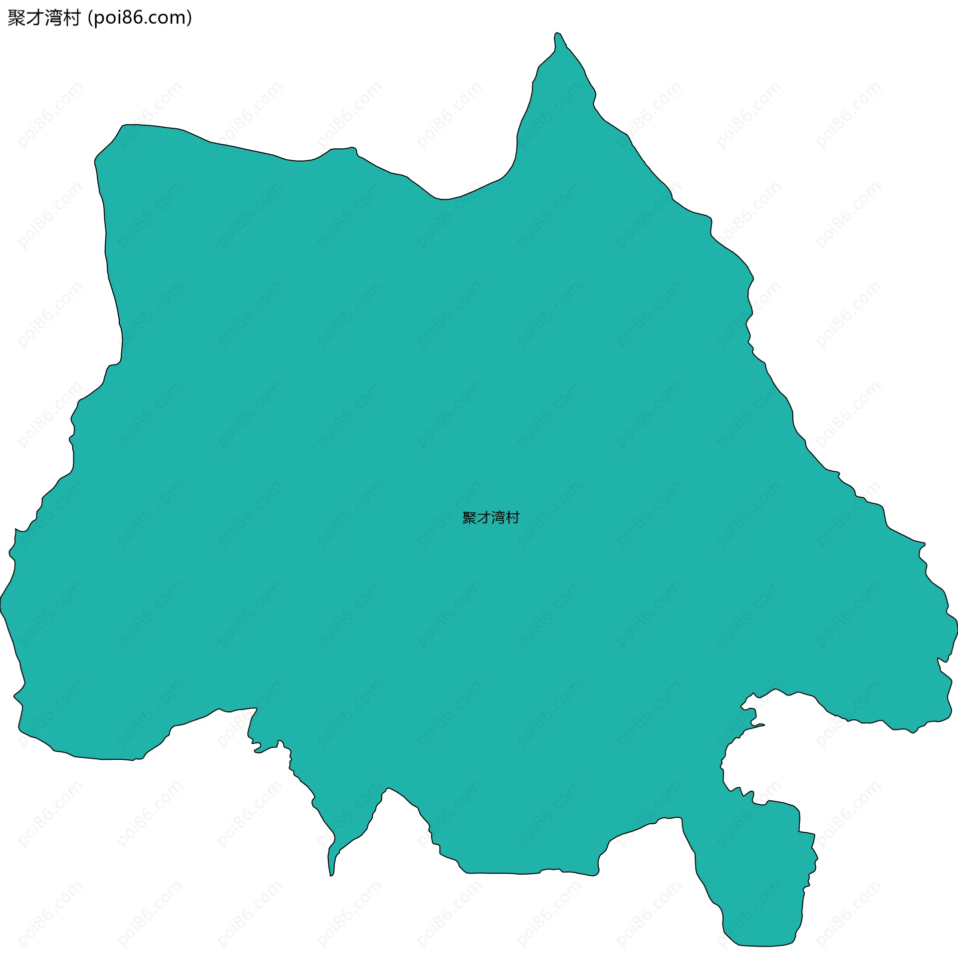 聚才湾村边界地图