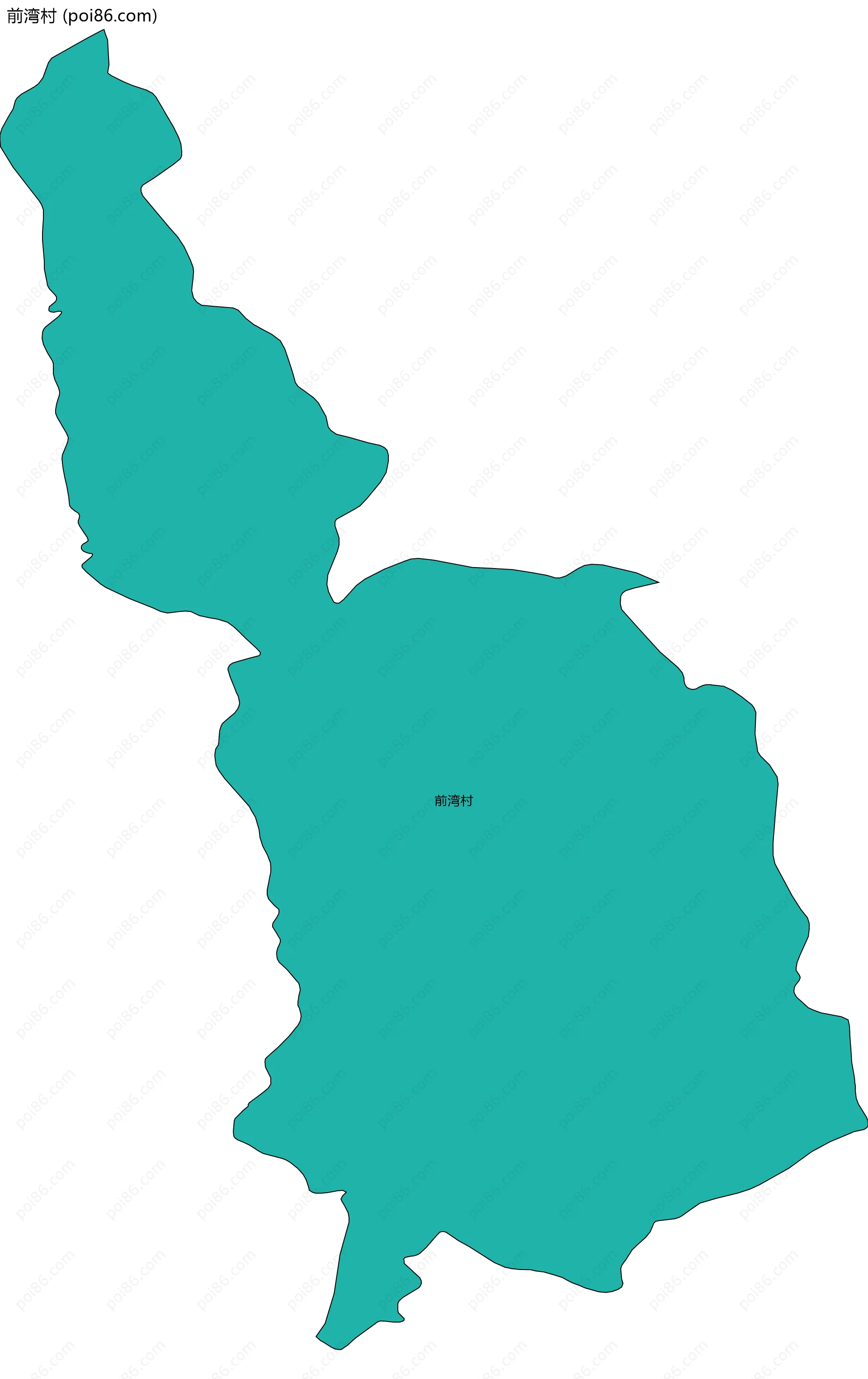 前湾村边界地图