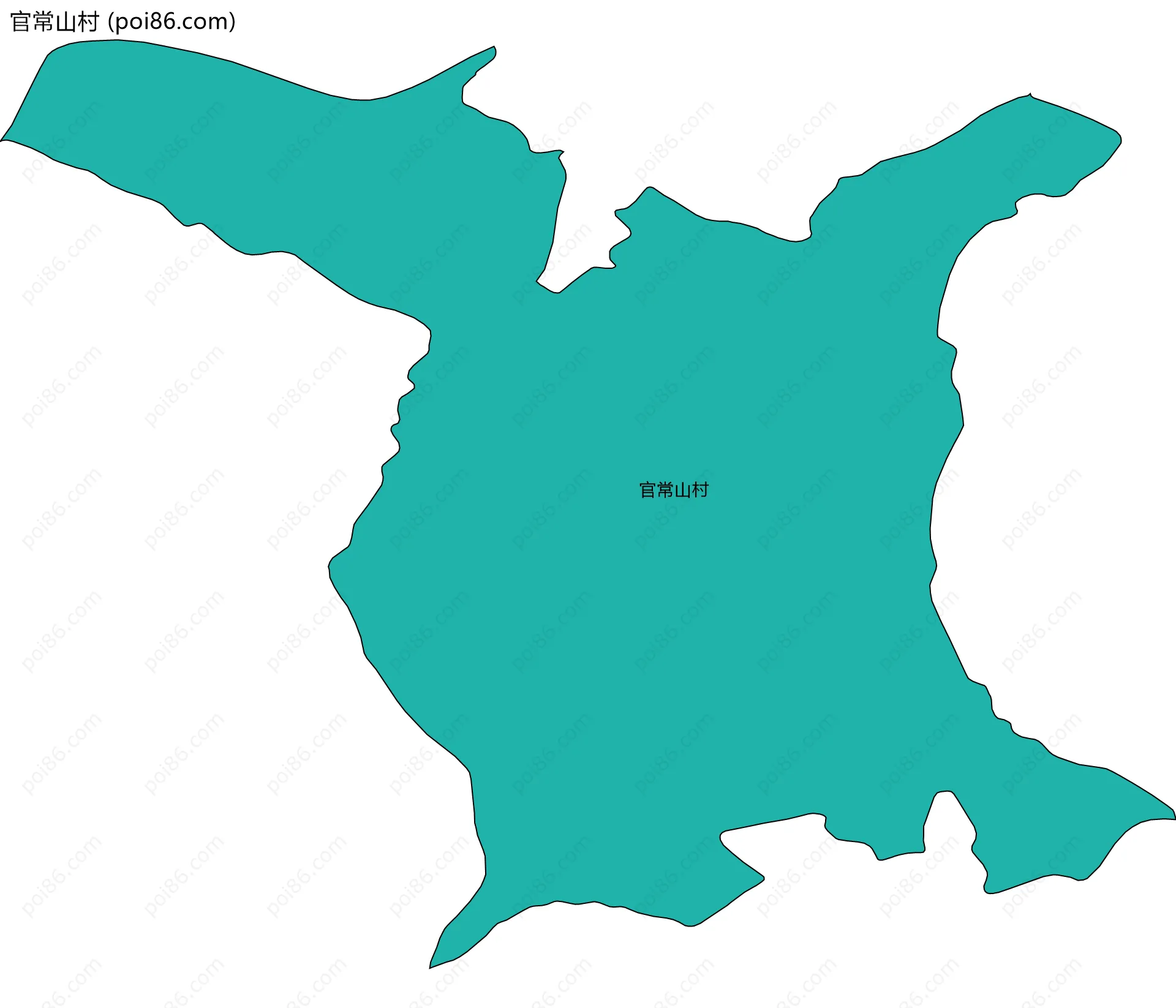 官常山村边界地图