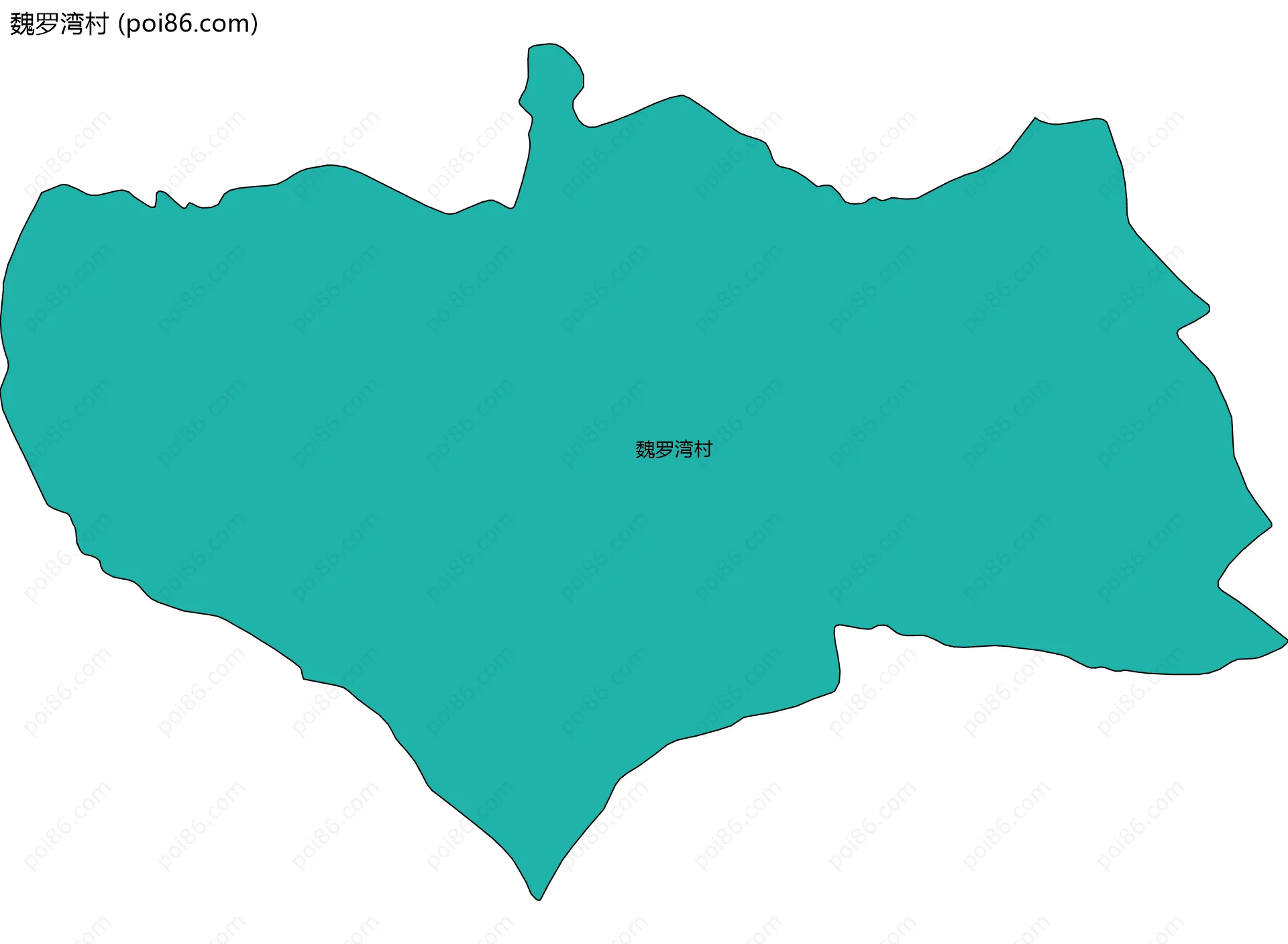 魏罗湾村边界地图