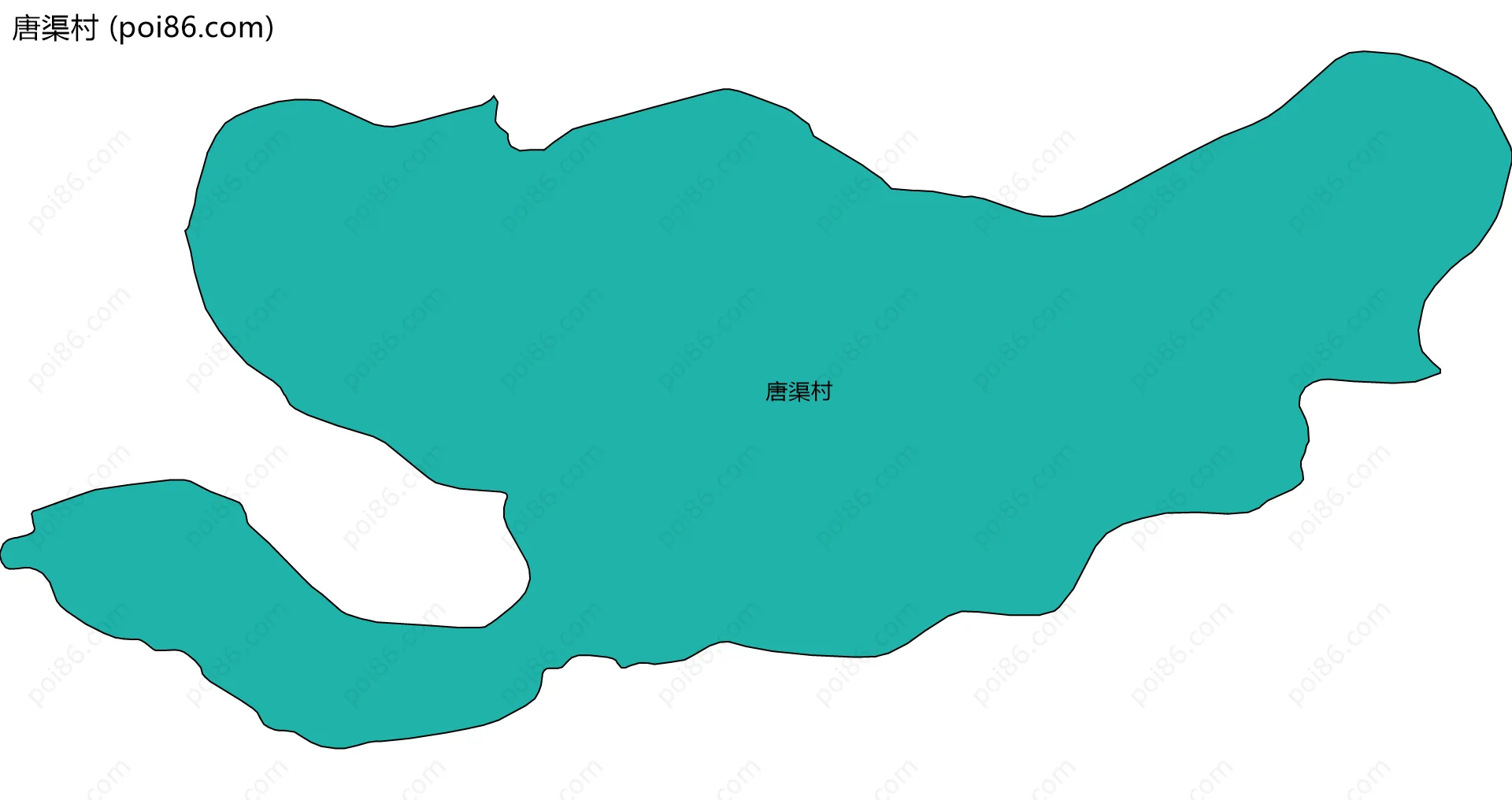 唐渠村边界地图