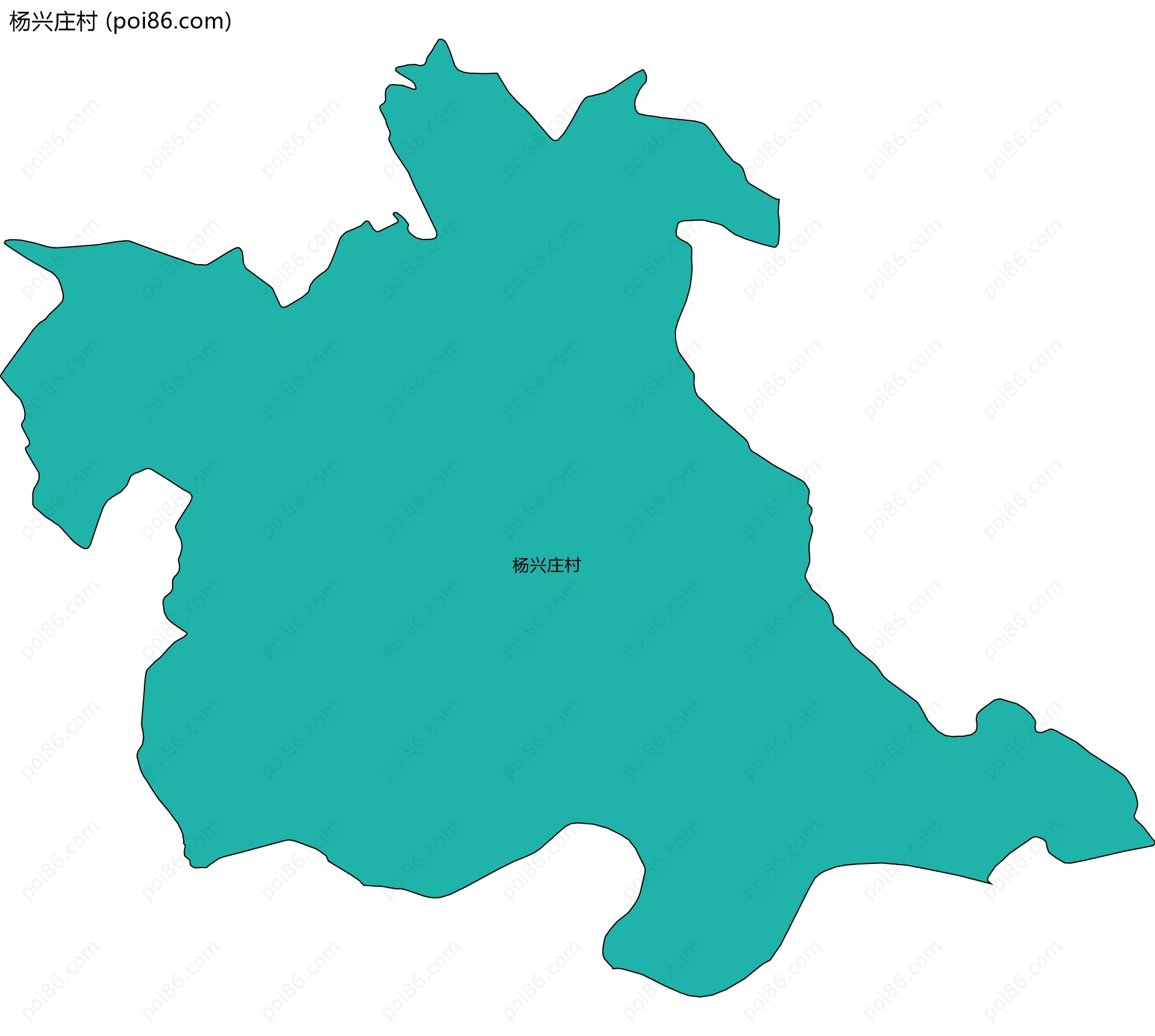 杨兴庄村边界地图