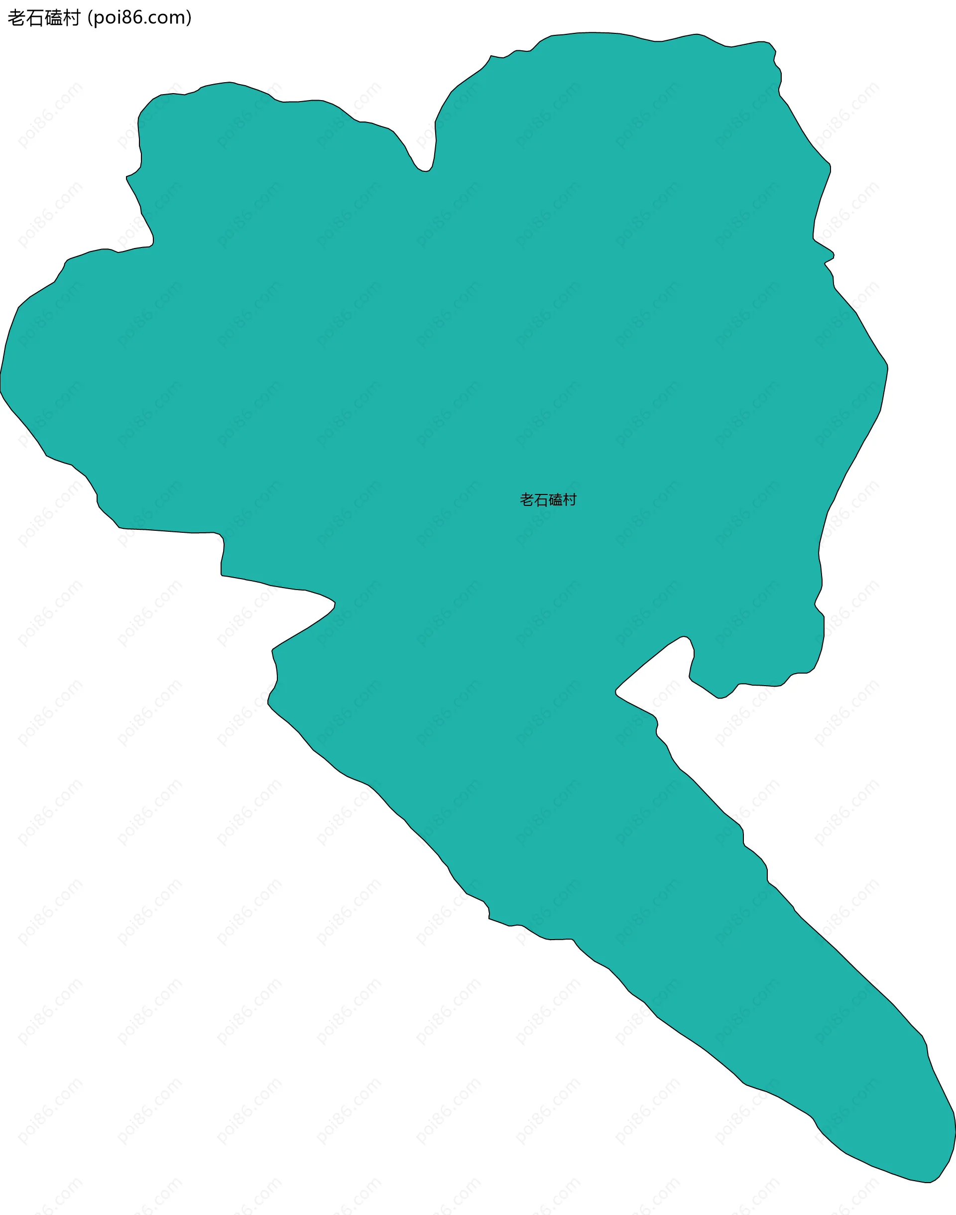 老石磕村边界地图