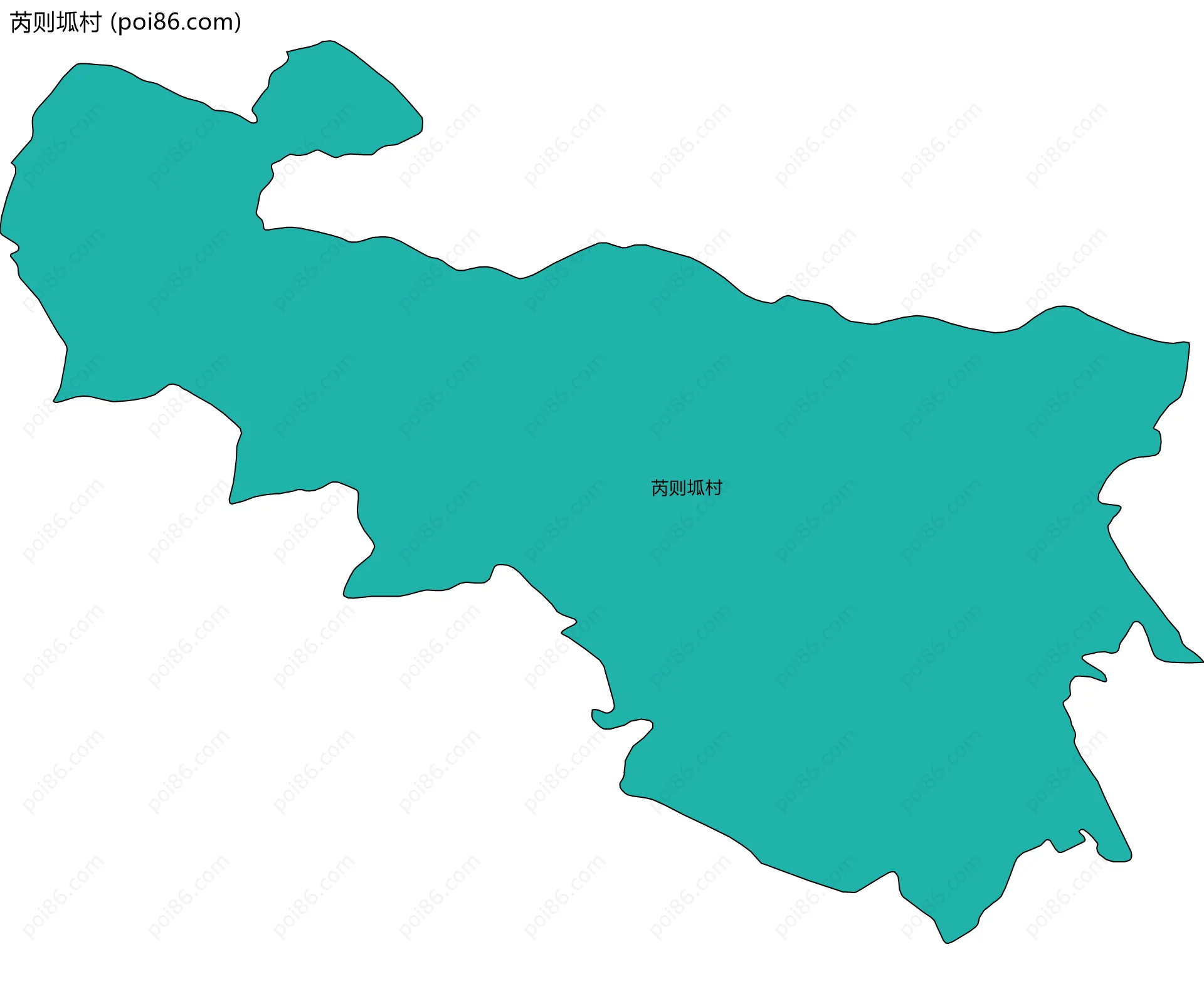 芮则坬村边界地图