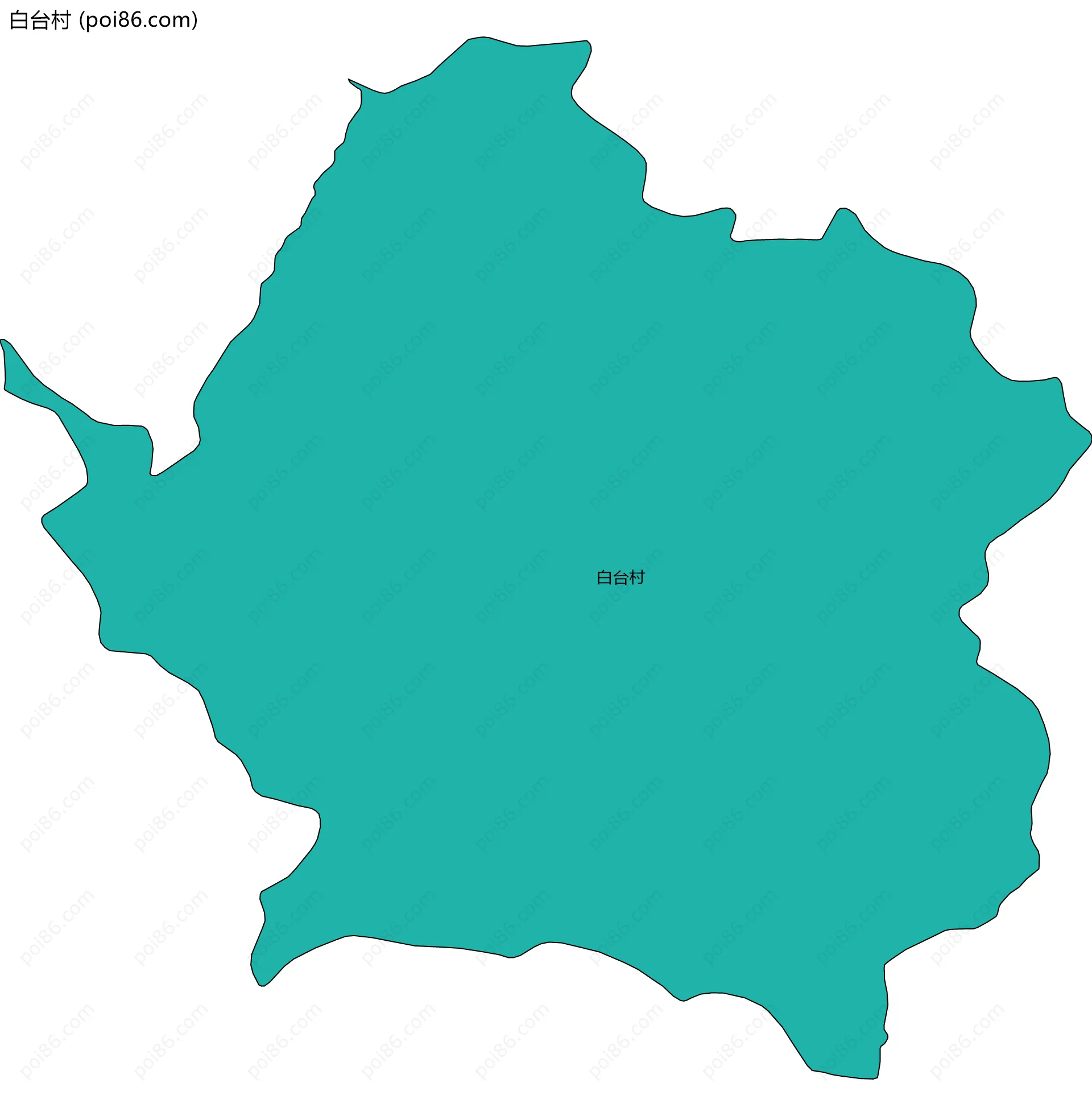 白台村边界地图