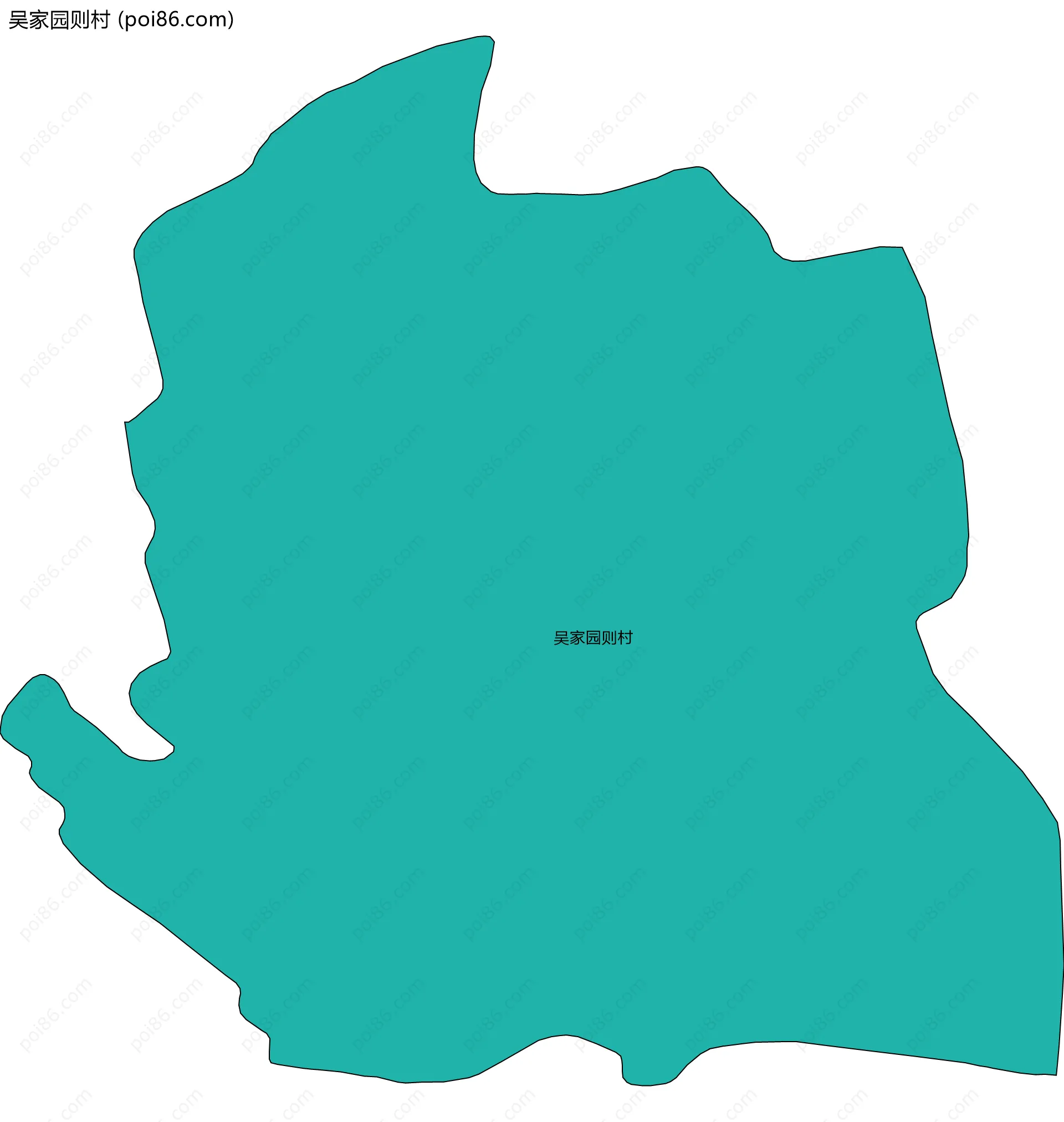 吴家园则村边界地图