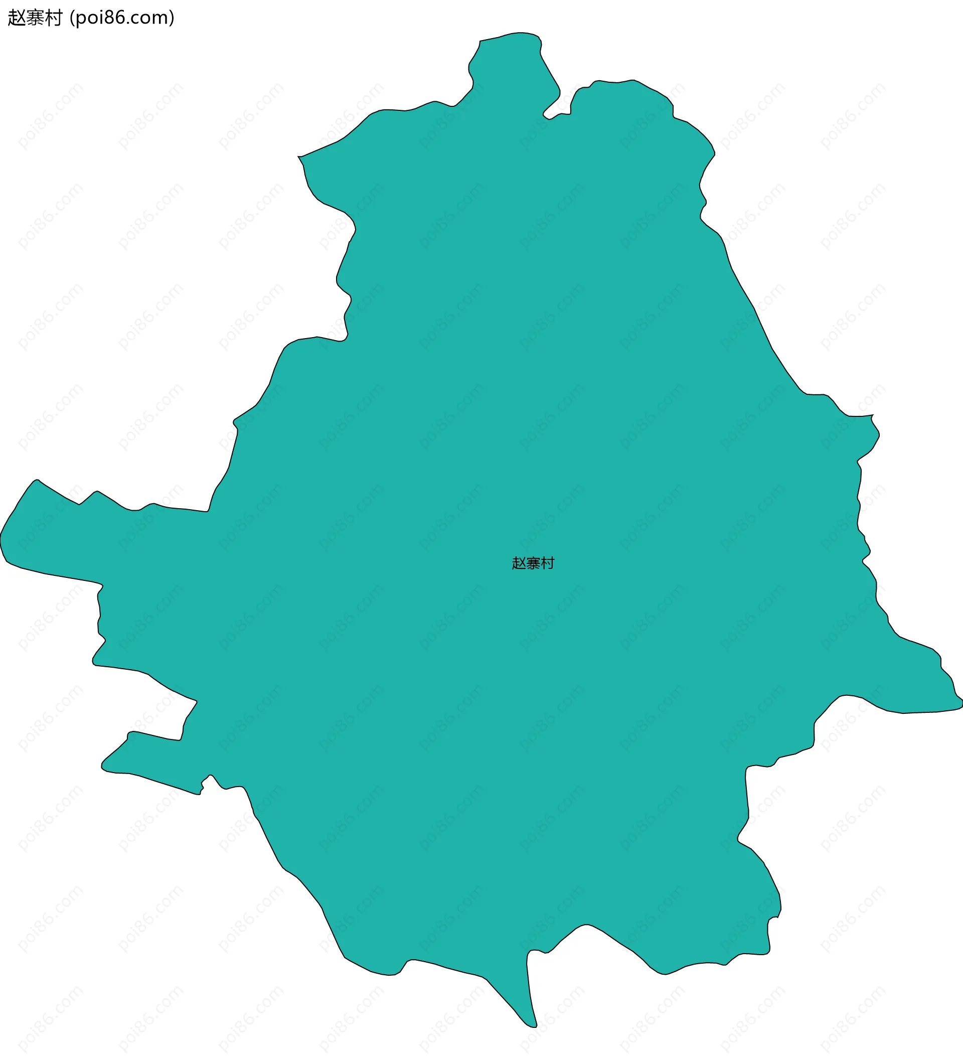 赵寨村边界地图