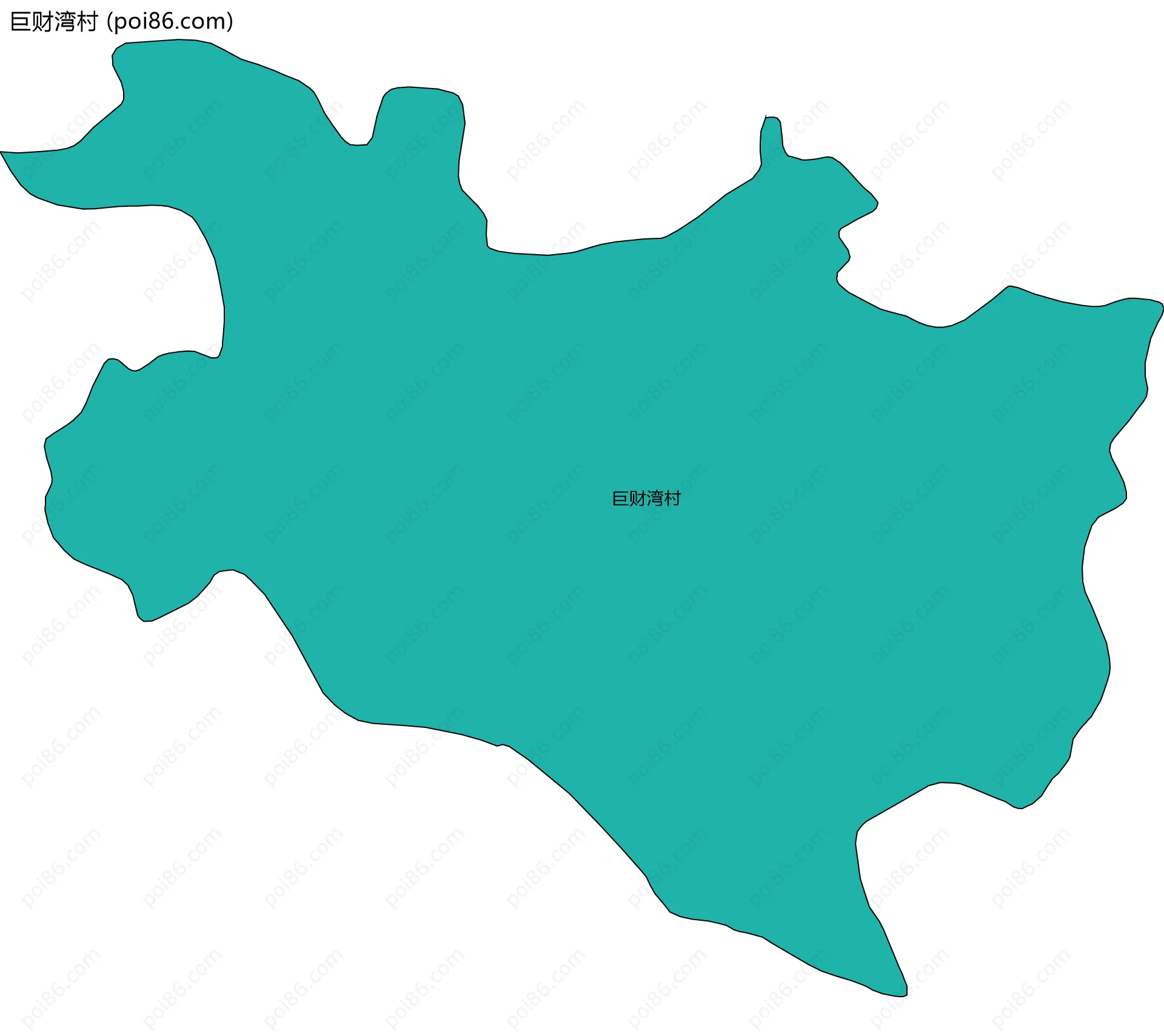 巨财湾村边界地图