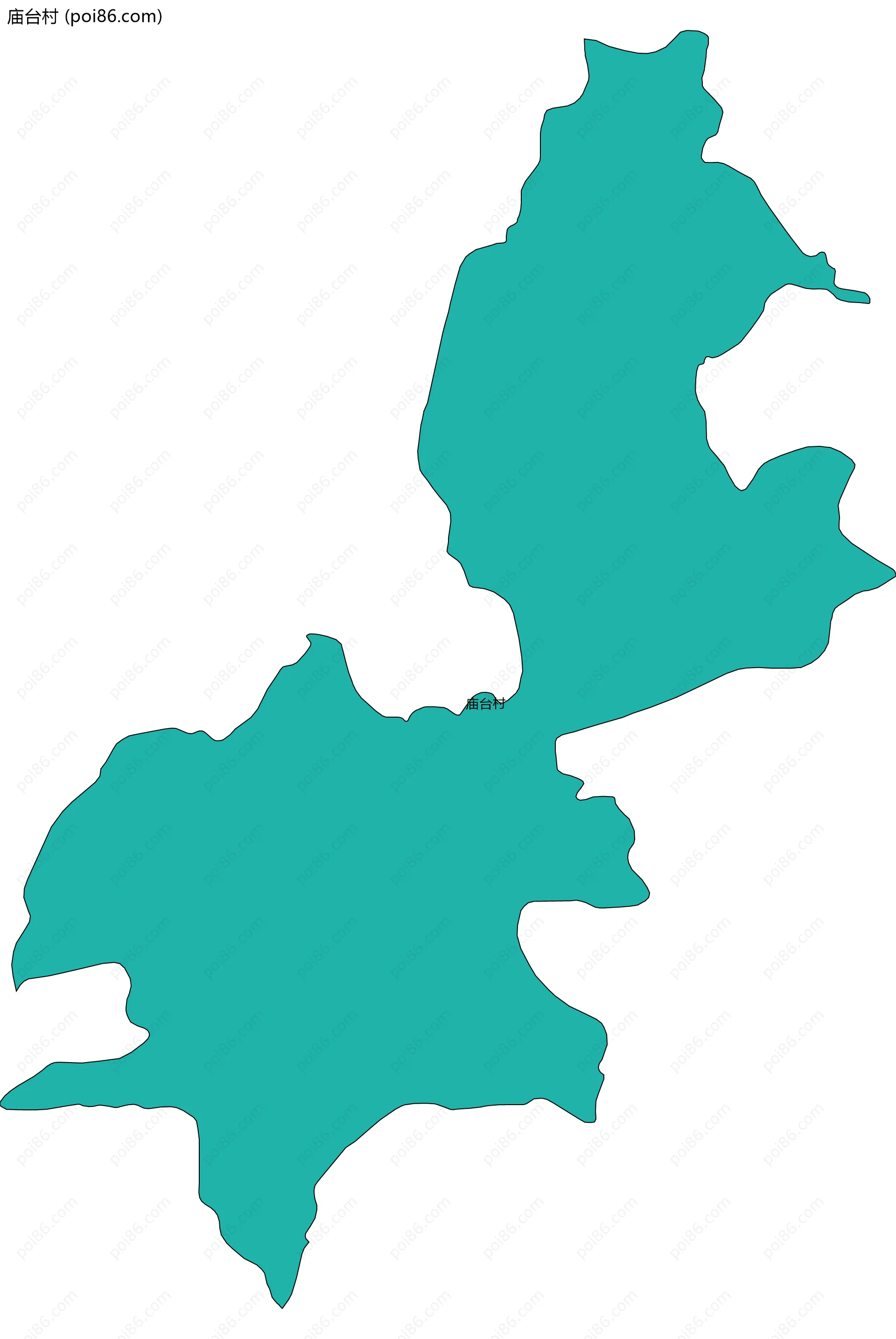 庙台村边界地图