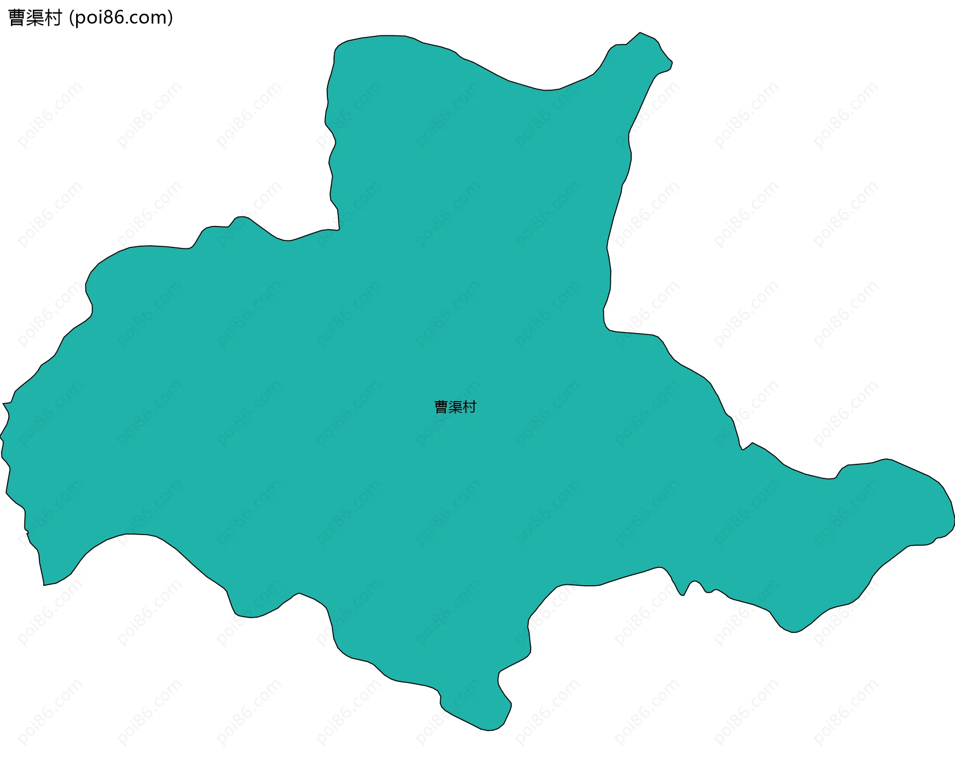 曹渠村边界地图