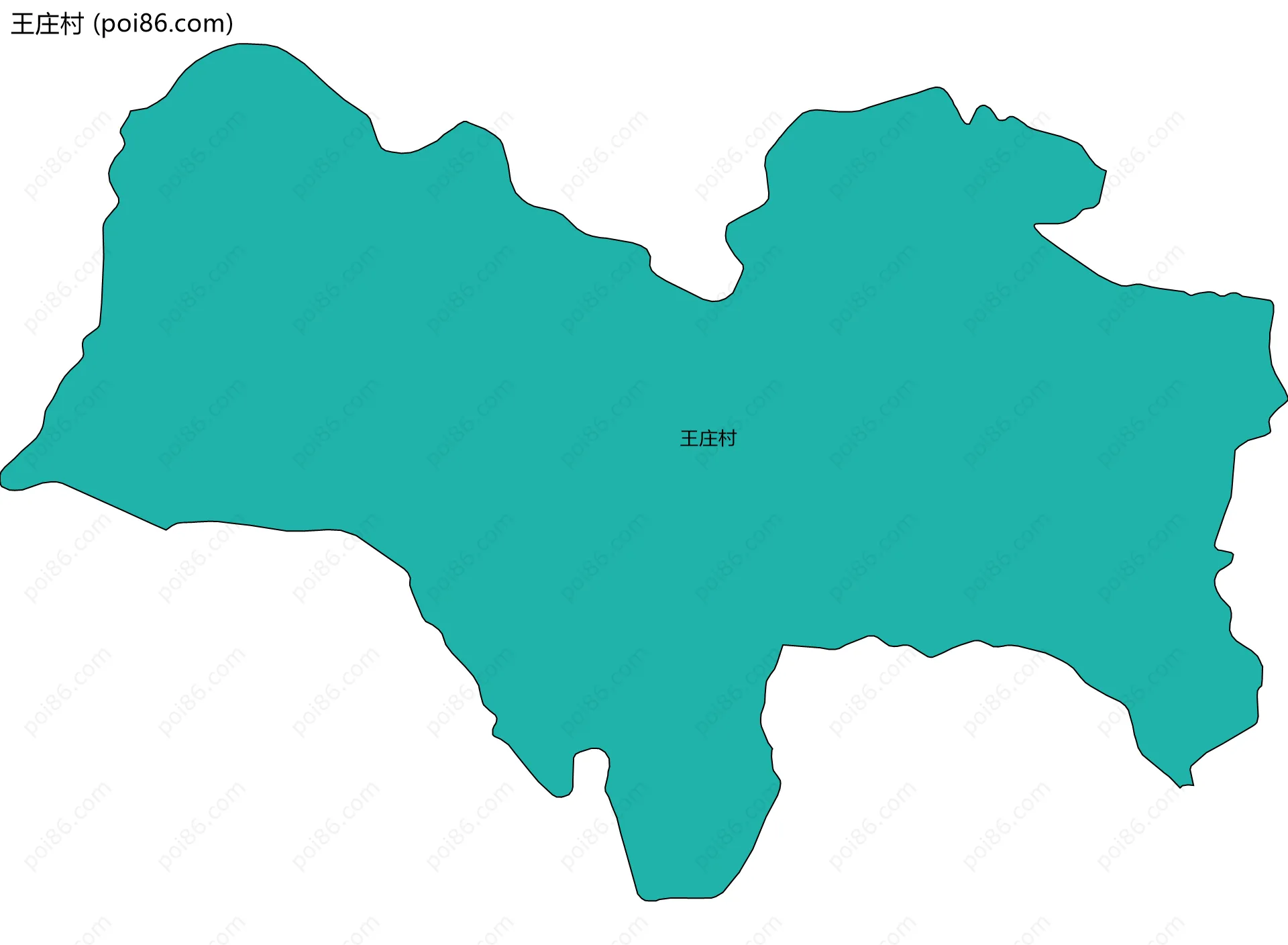 王庄村边界地图