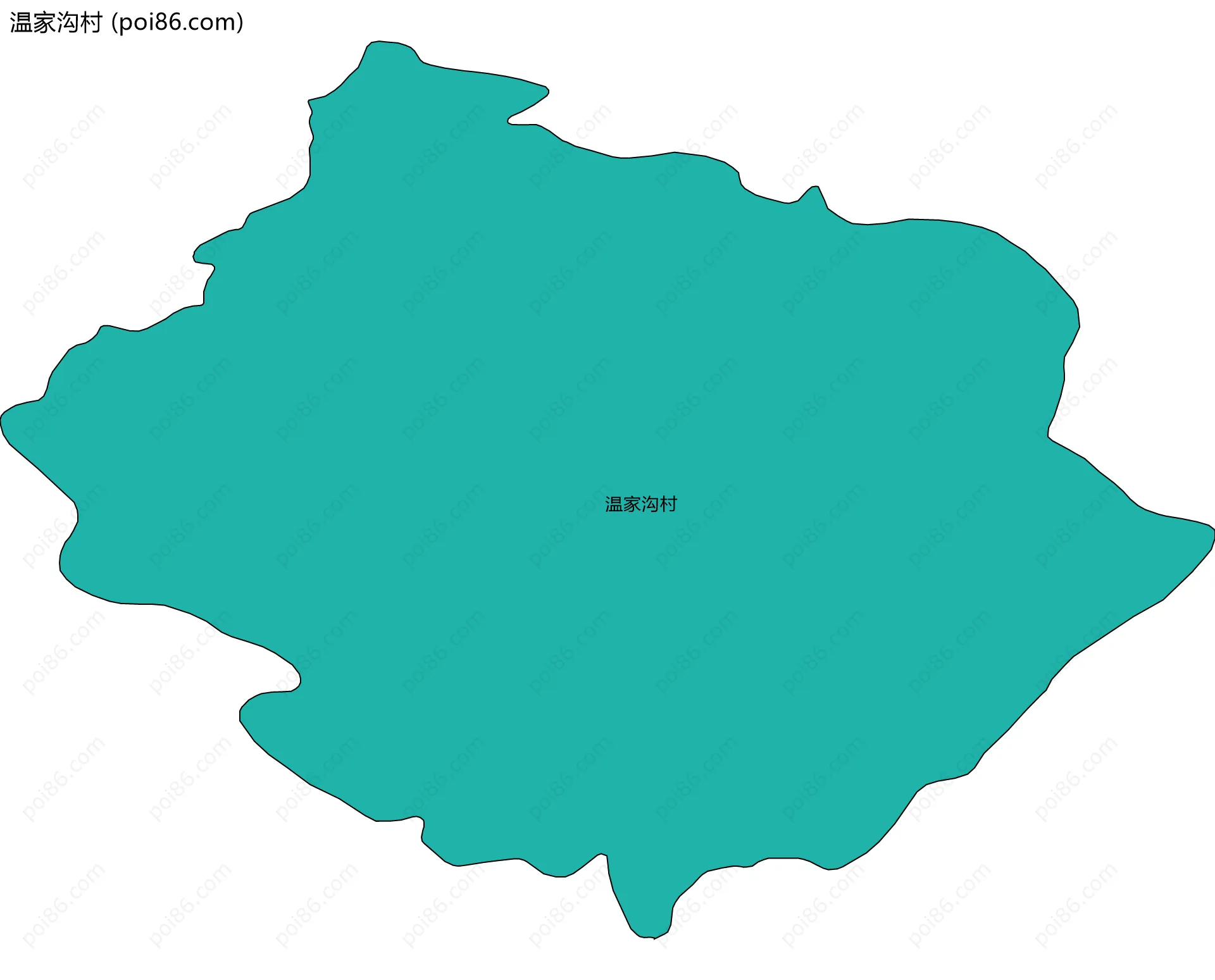 温家沟村边界地图