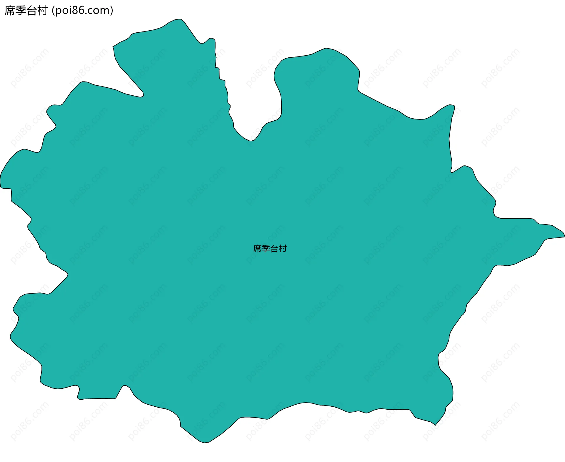 席季台村边界地图