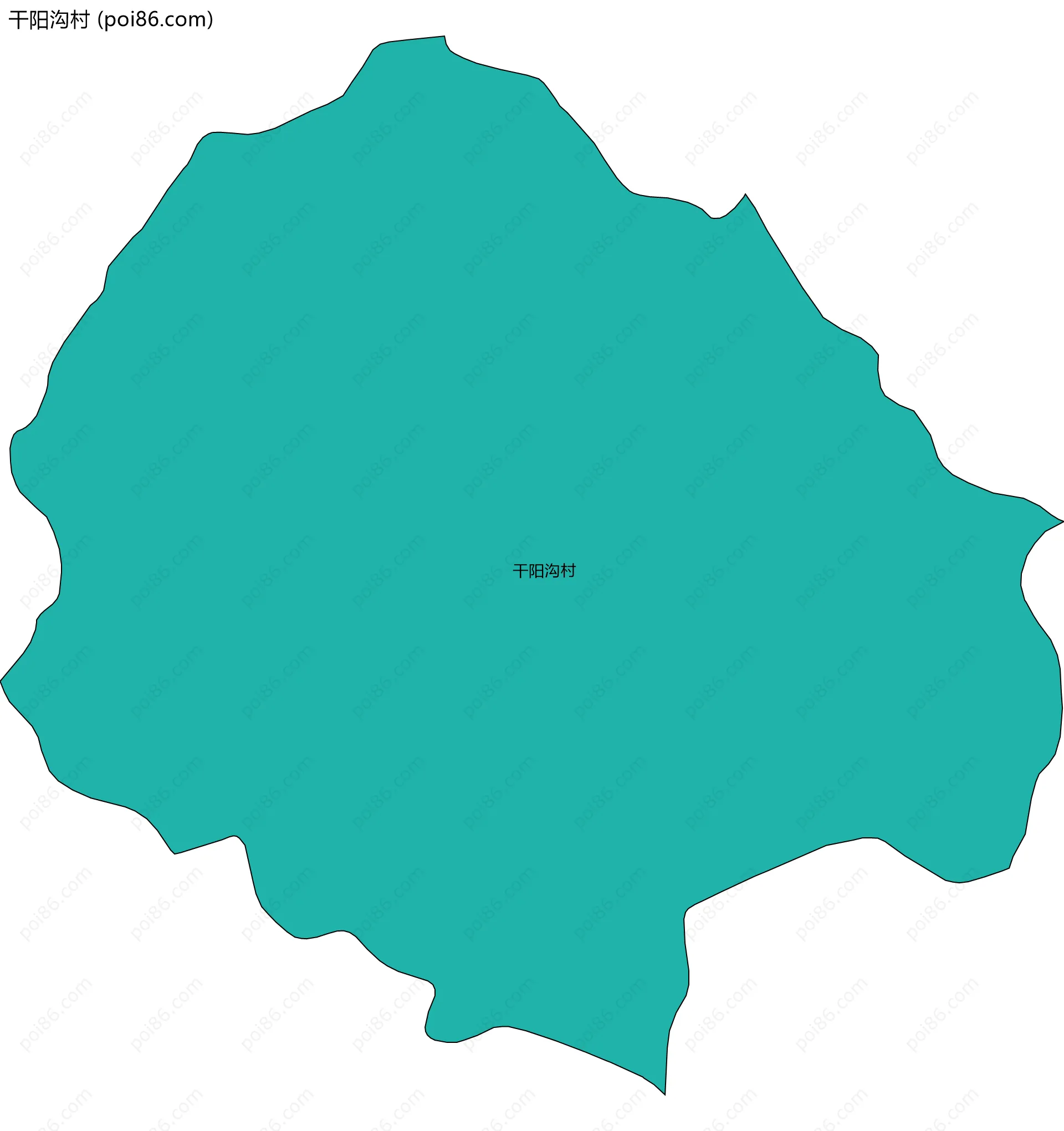 干阳沟村边界地图