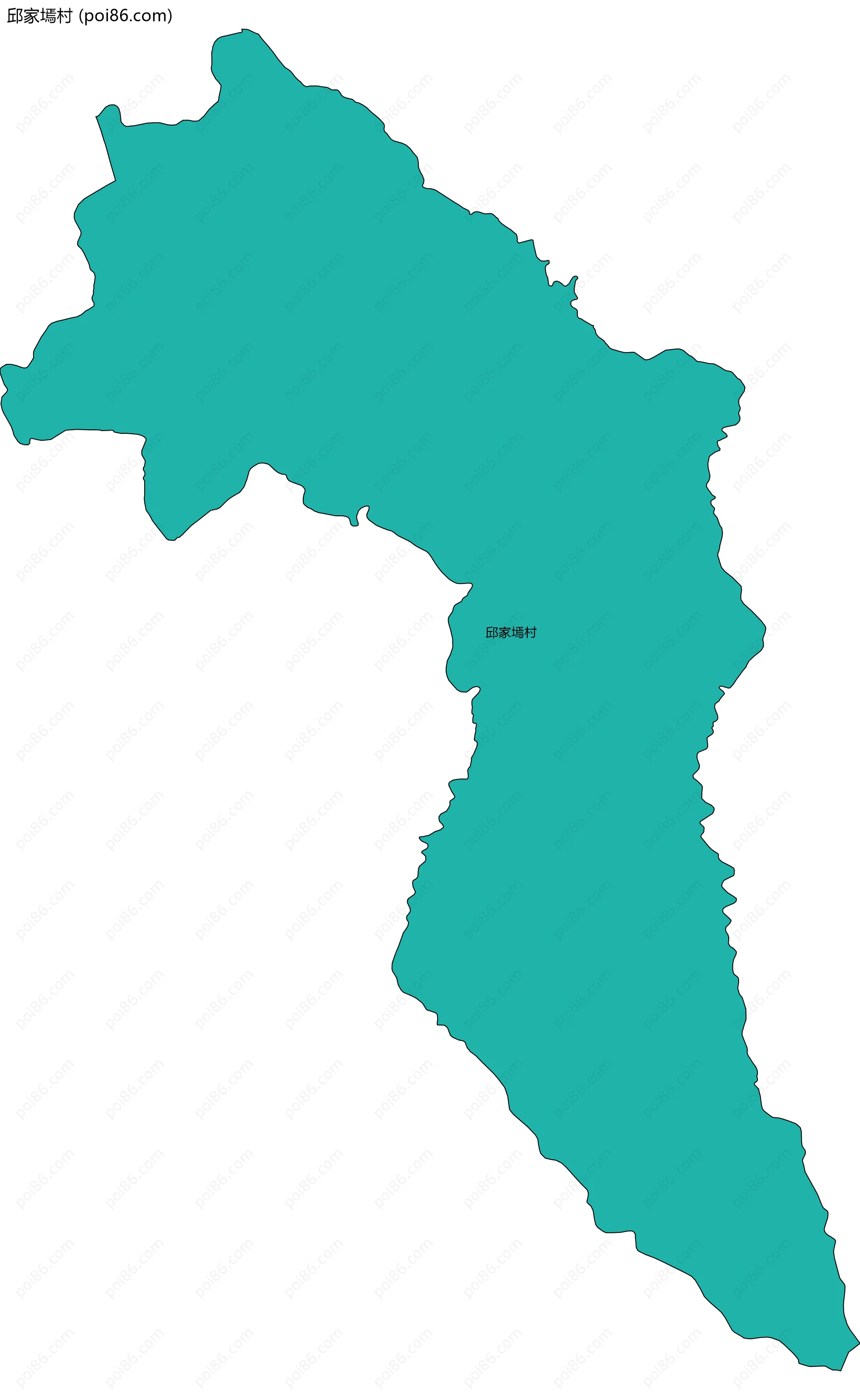 邱家墕村边界地图